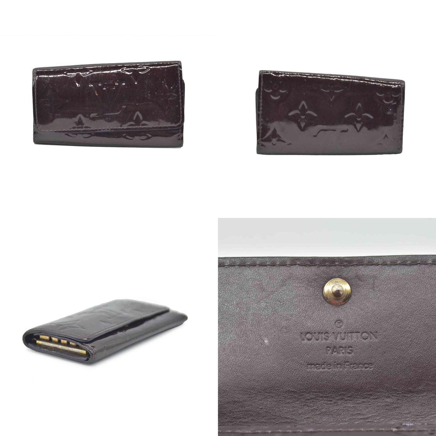Louis Vuitton Monogram Vernis Leather Multicles 4 Ring Key Case