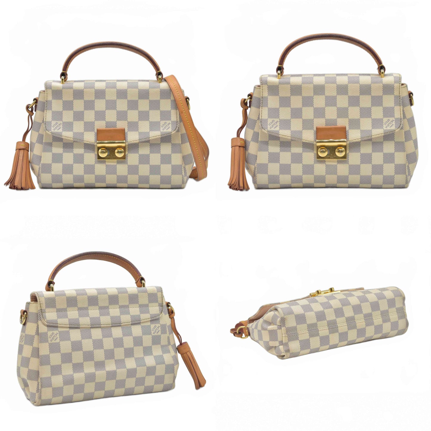 $2000 2016 Louis Vuitton Damier Azur Croisette TR3116