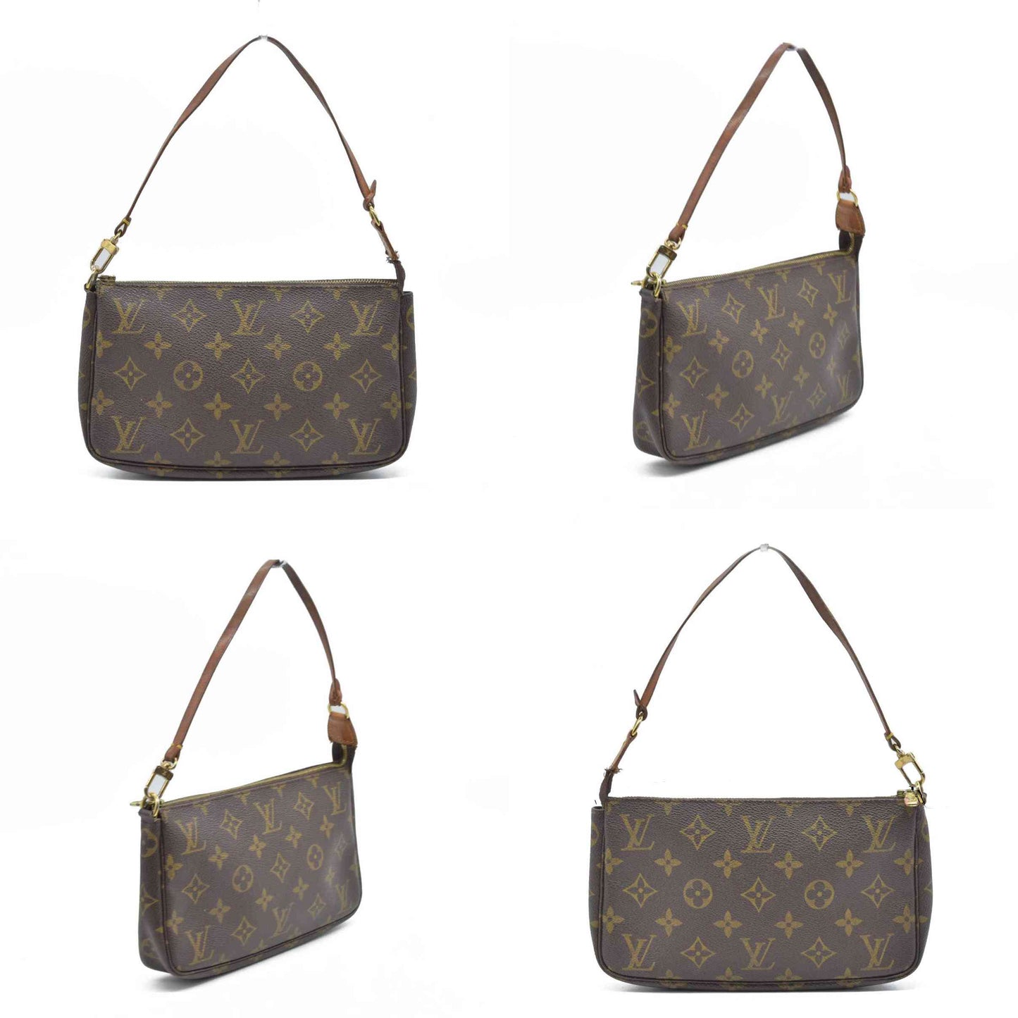 $1660 Louis Vuitton Monogram Pochette Accessories Pouch Bag CA0042