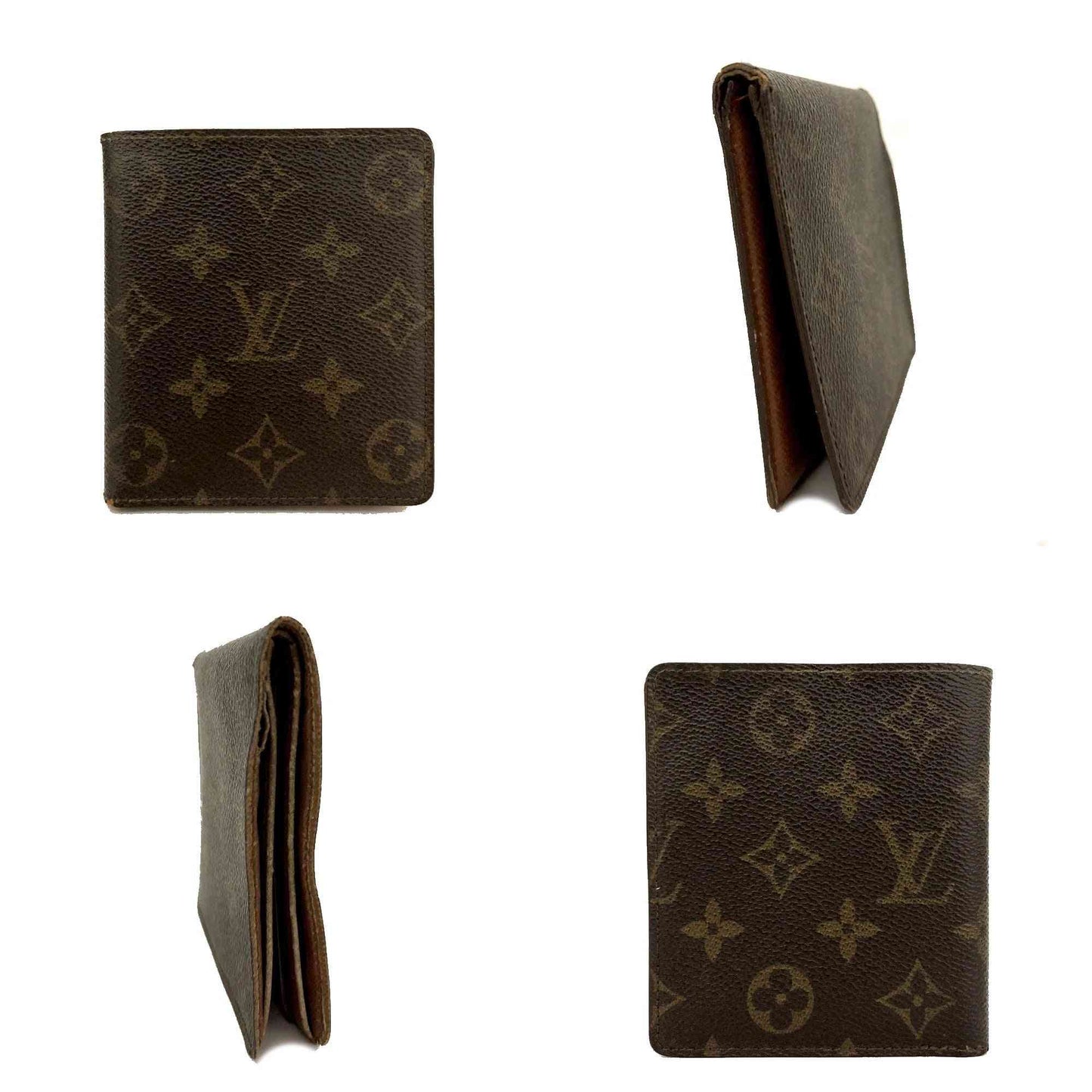 AUCTION $535 Louis Vuitton Monogram Porte Billets 10 Cartes Credit Bifold Wallet VI0052