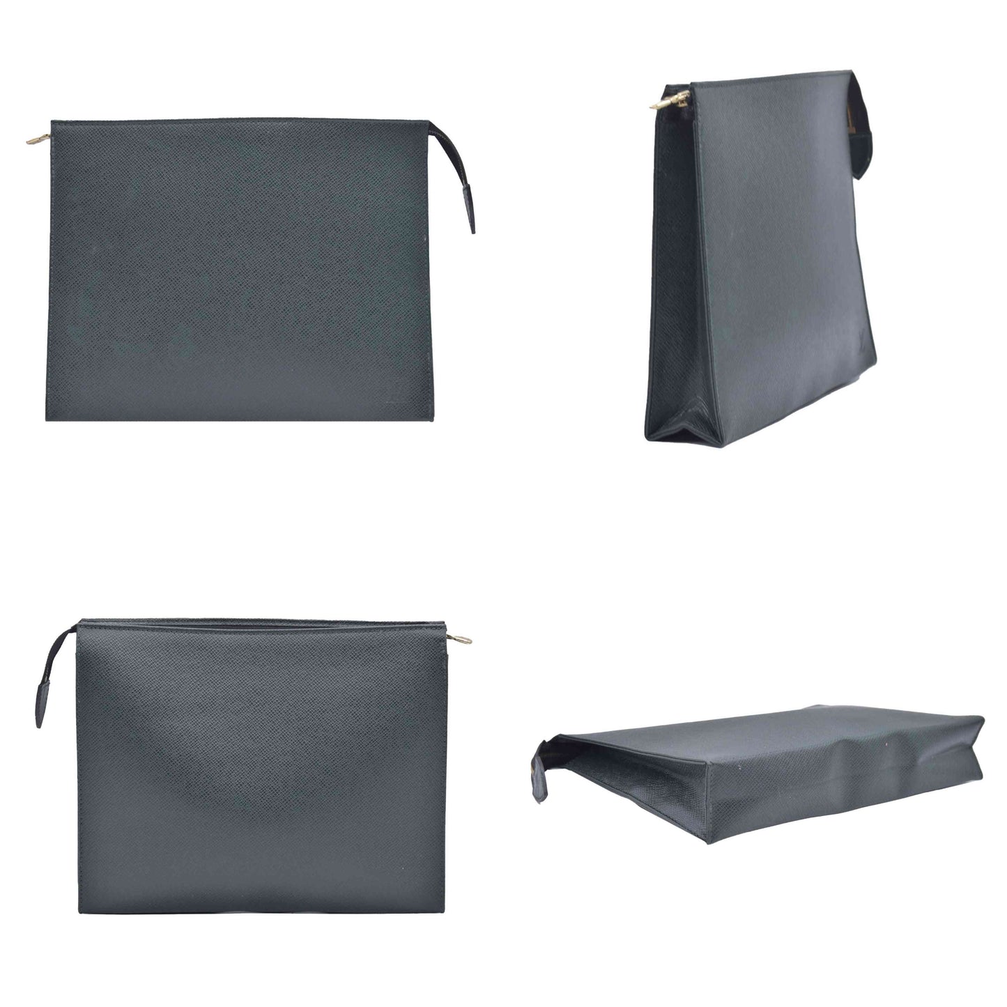$1420 1995 Louis Vuitton Taiga Poche Toilette 26 Cosmetics Pouch Epicea TH1915