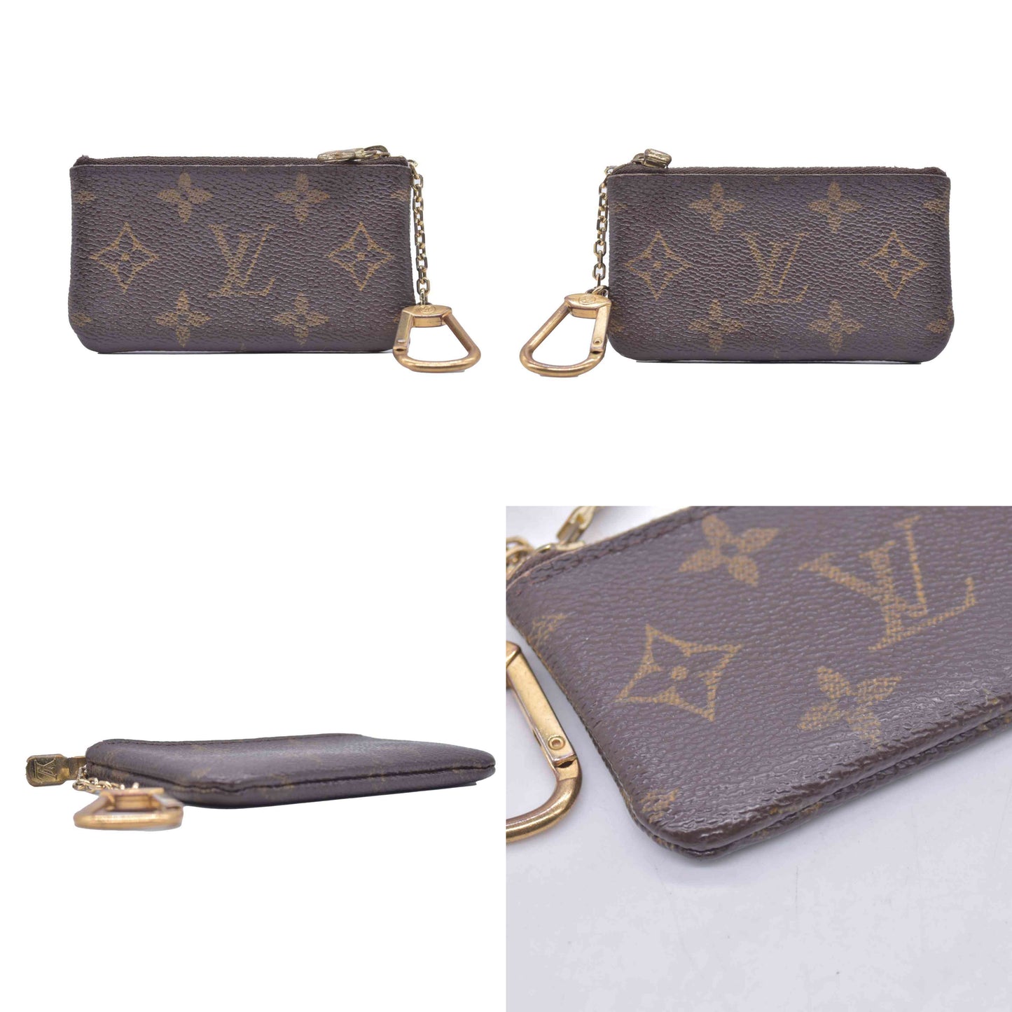 $355 Louis Vuitton Monogram Pochette Cles Key Holder CONSIGNMENT