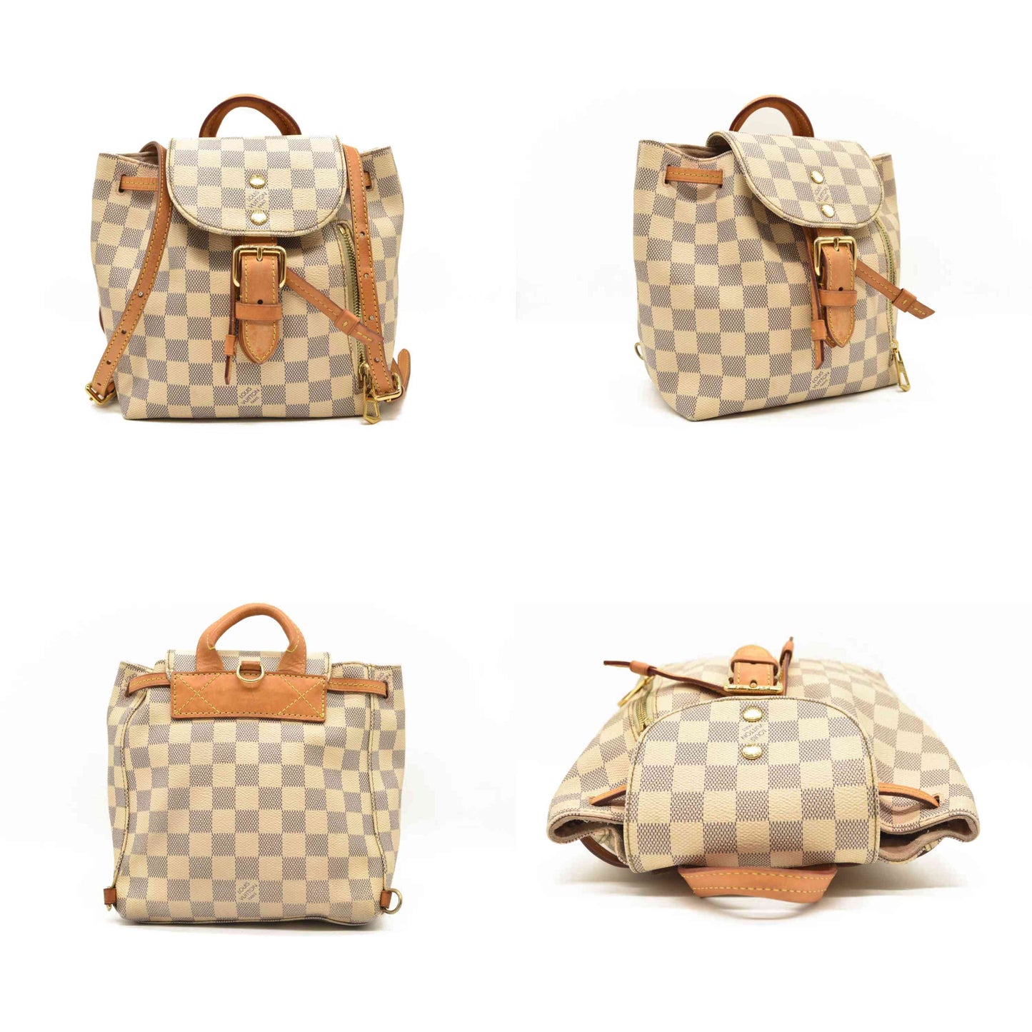 LOUIS VUITTON Damier Azur Sperone BB Backpack SR3157