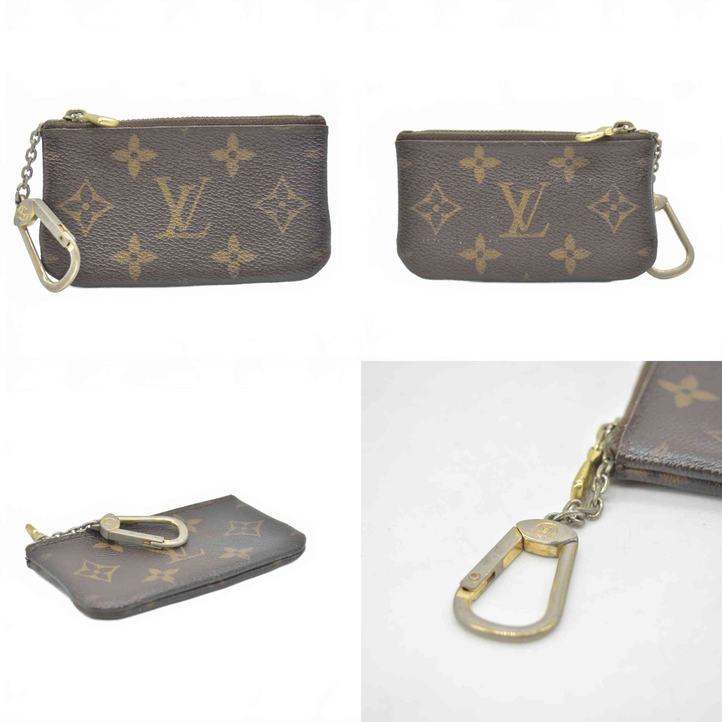 $355 LOUIS VUITTON Monogram Key Pouch Spain