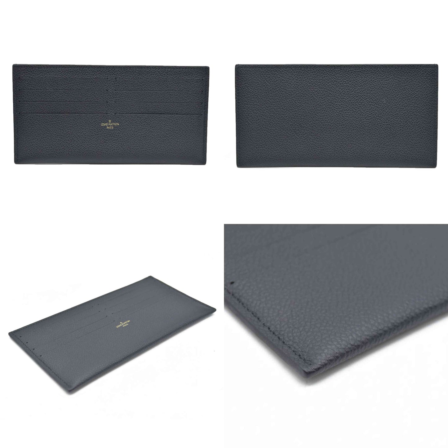 $1720  LOUIS VUITTON  Epi Pochette Felicie Black Noir ard Holder Pouch