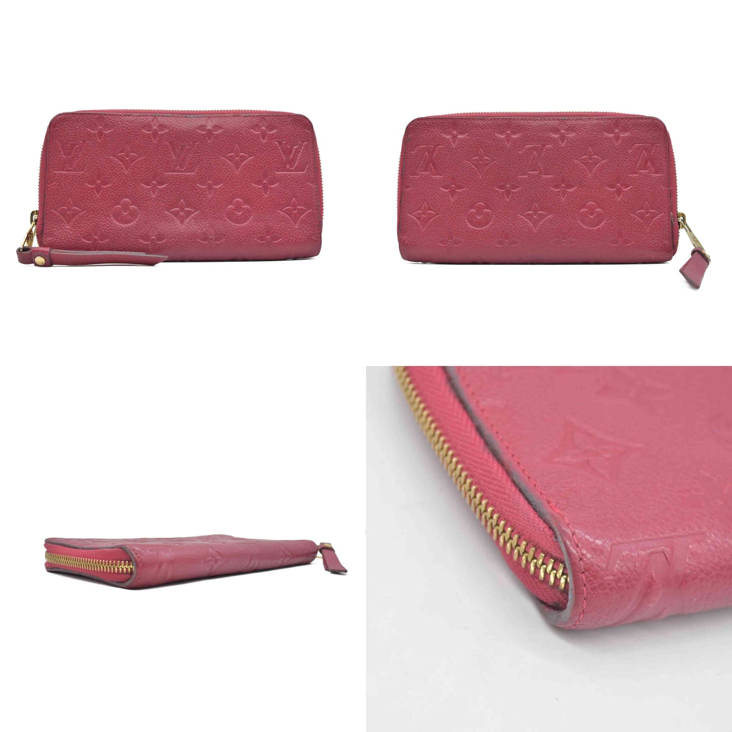 $1170 2013 Louis Vuitton Empreinte Zippy Organizer Red CONSIGNMENT SP1183