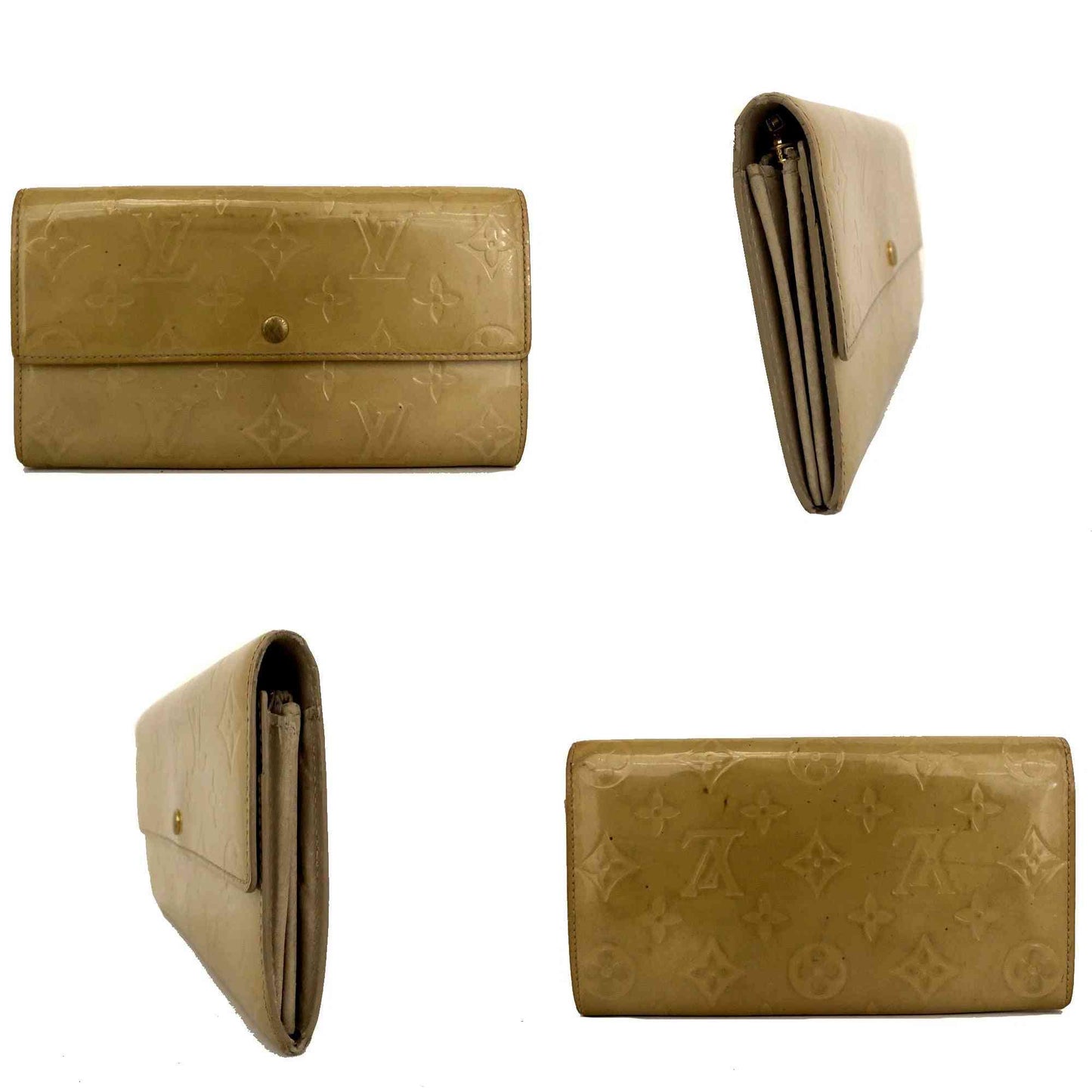 Louis Vuitton Monogram Vernis Porte Feuille Sarah Long Bifold Wallet TH0032