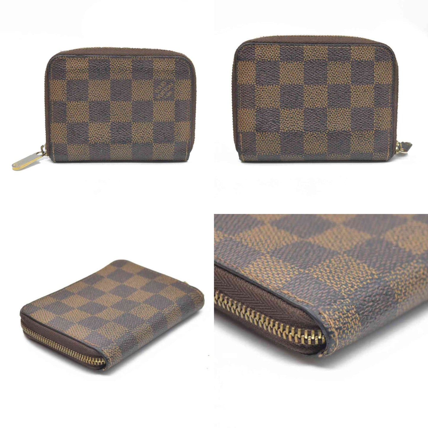 $545 Louis Vuitton Damier Ebene Zippy Coin Purse AUCTION
