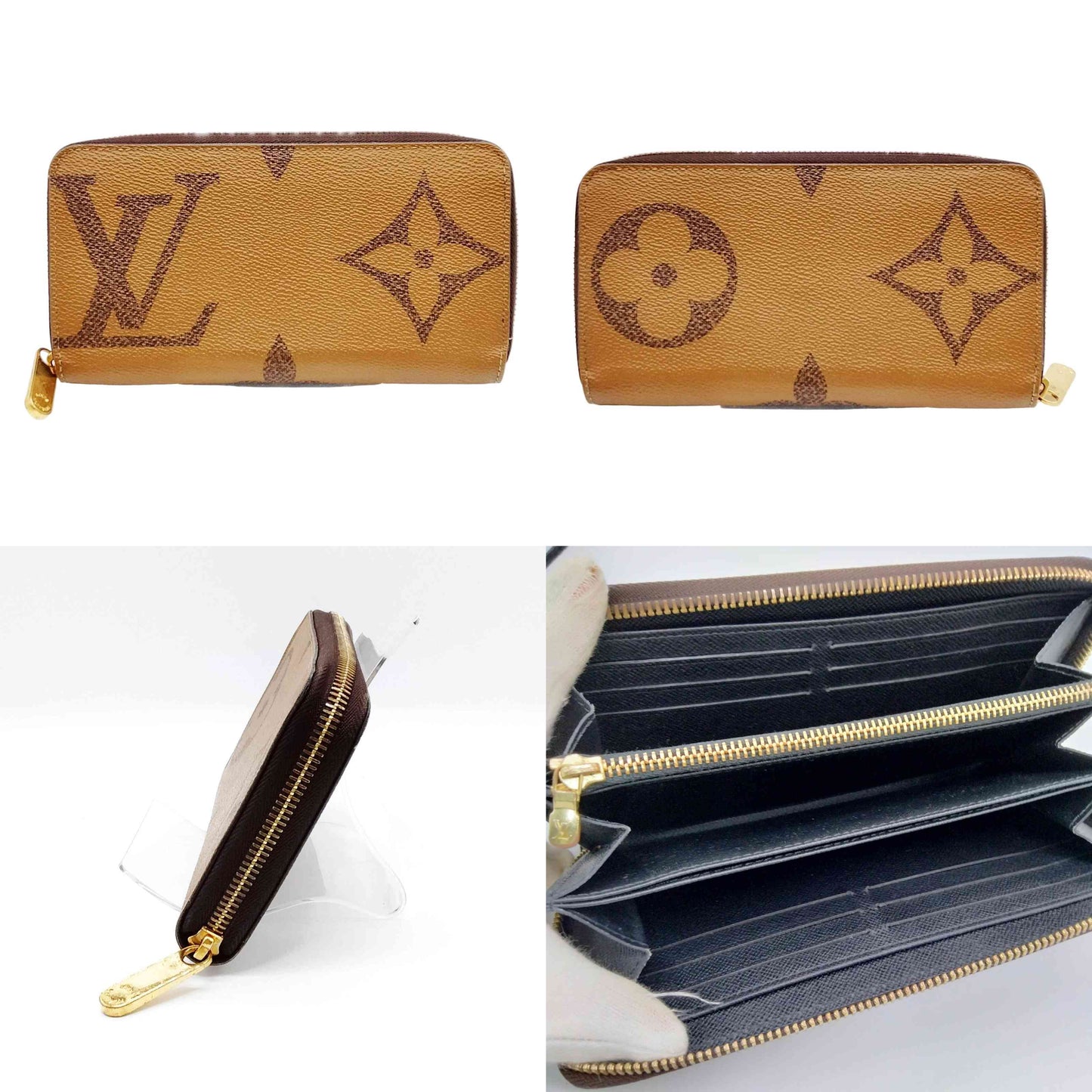 $990 2020 Louis Vuitton Reverse Monogram Giant Zippy Wallet CA3260