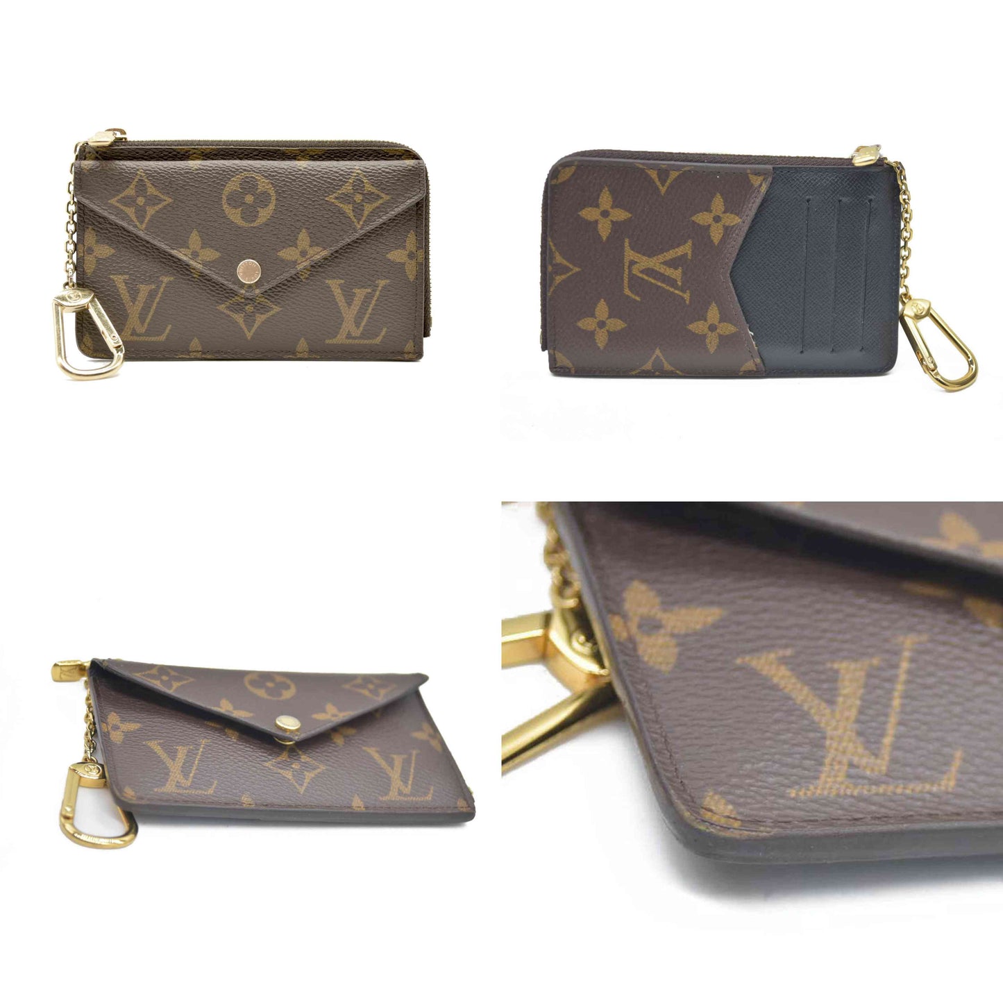 Louis Vuitton  Monogram Recto Verso Card Holder Black RFID