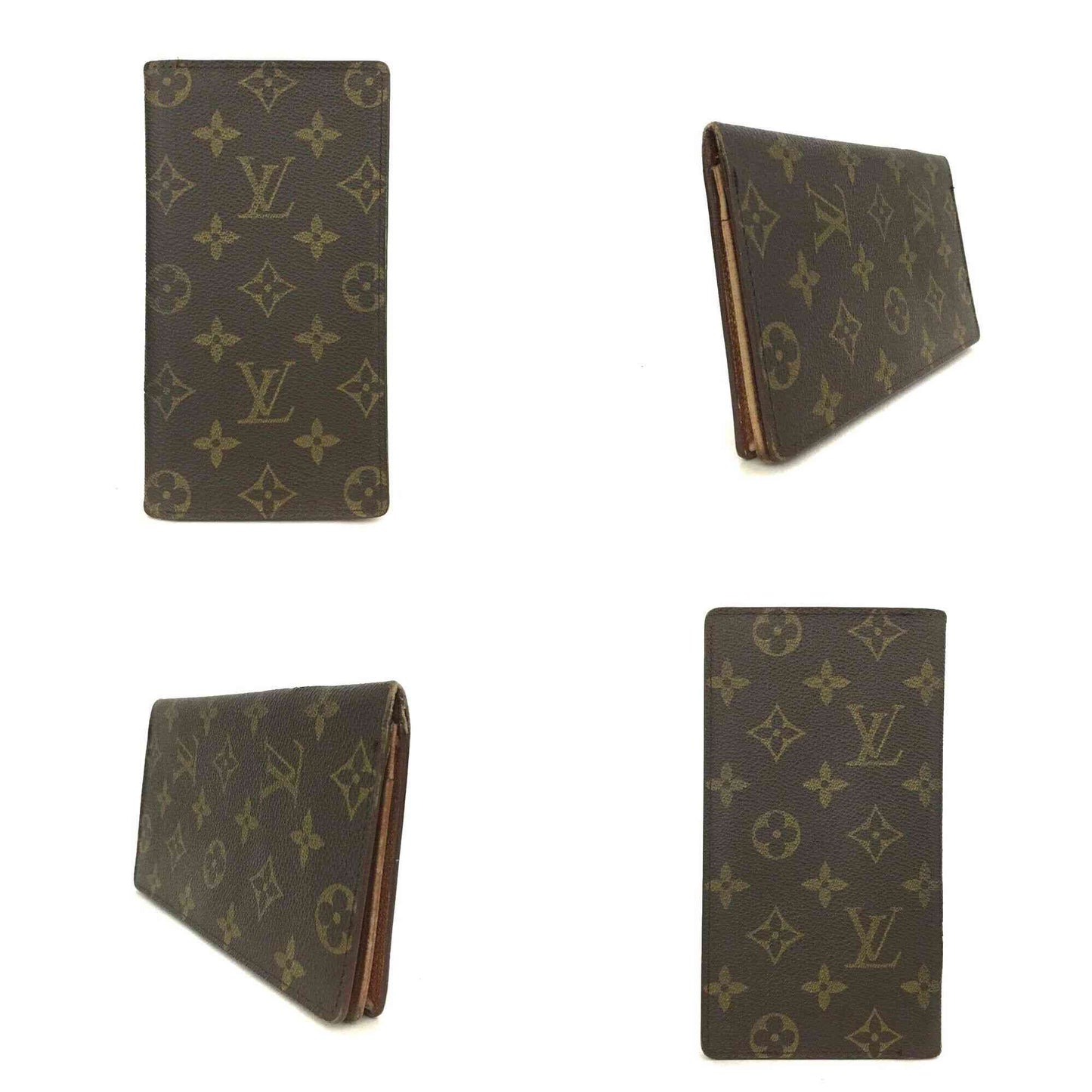 Louis Vuitton  Monogram Porte-Cartes Credit Yen Checkbook Wallet CT0935