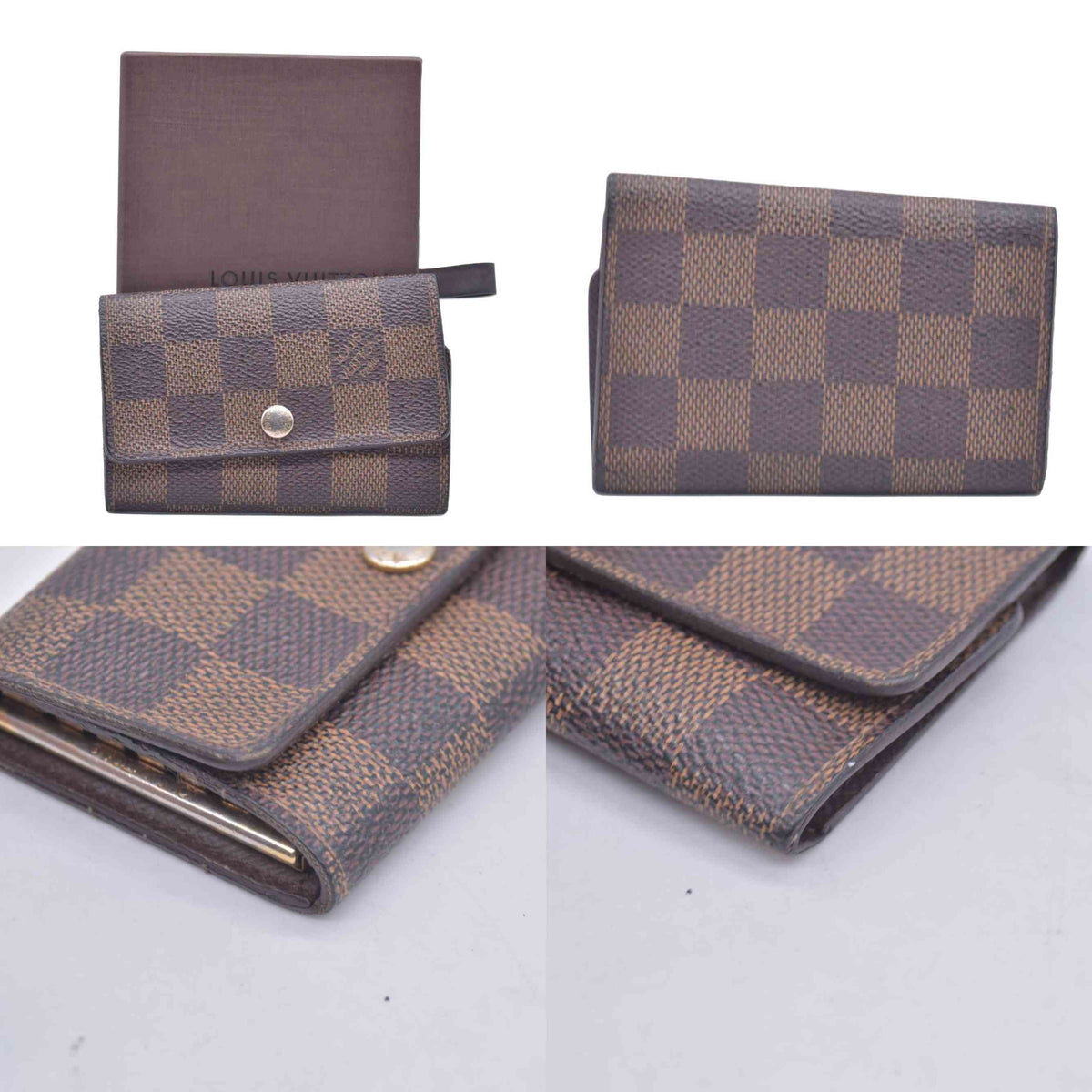 $455 2009 Louis Vuitton Damier Ebene Multicles 6 Key Holder CT1089 CONSIGNMENT 10021071