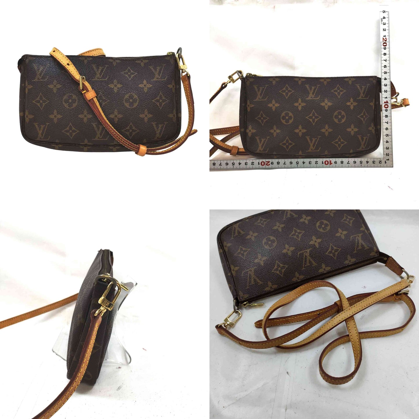 $1290 1999 Louis Vuitton Monogram Pochette Accessories AR0999