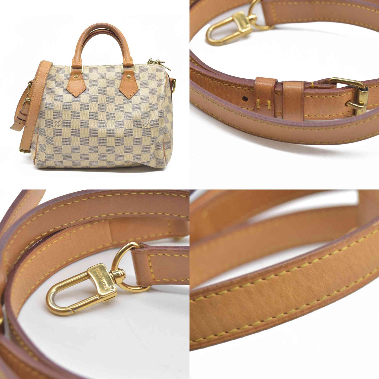 $1940 Louis Vuitton  Damier Azur Speedy Bandouliere 25 DU1154