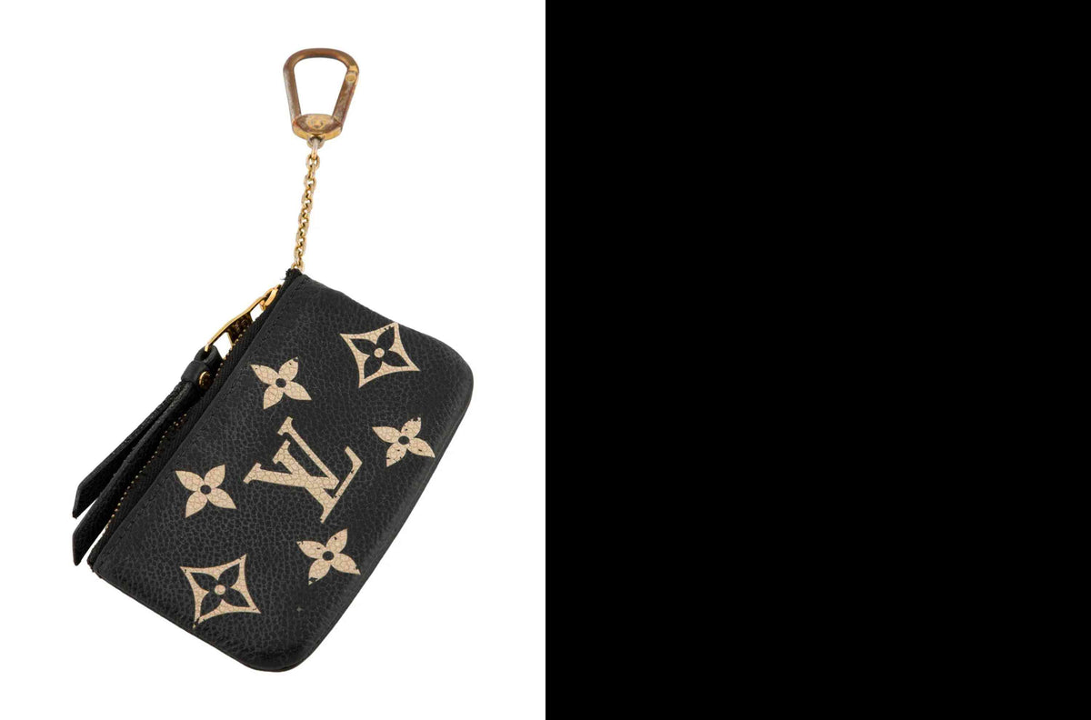 $530 Louis Vuitton Bicolor Key Holder Pochette Cles 10021054