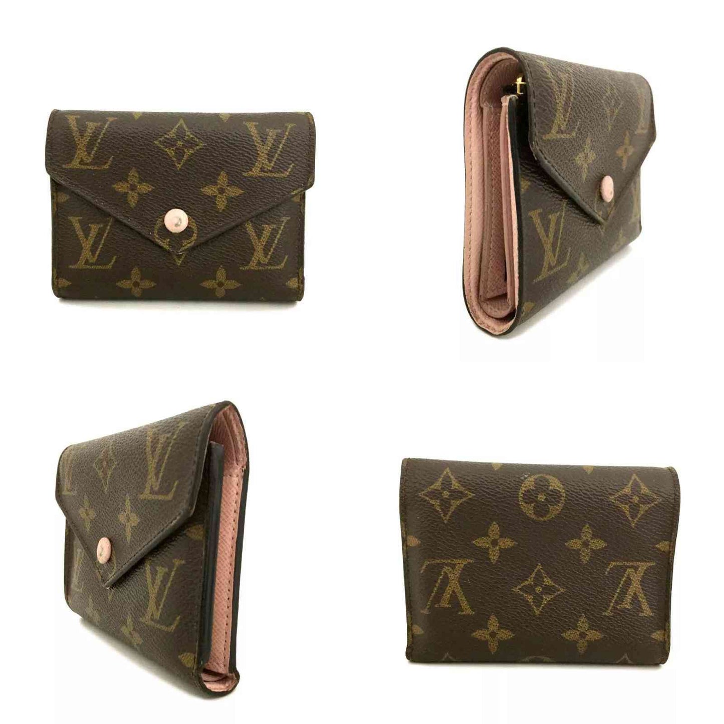 Louis Vuitton  Monogram Victorine Wallet Rose Ballerine MI3197