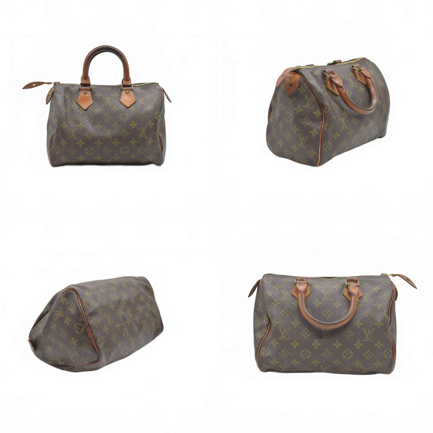$1490 Louis Vuitton LV Hand Bag Speedy 25 Brown Monogram