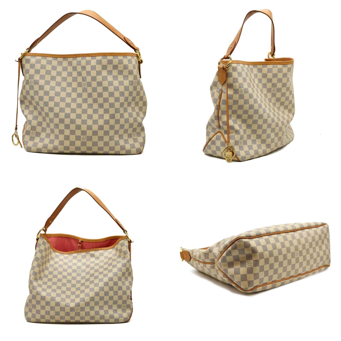 Louis Vuitton  Damier Azur Delightful MM Pink