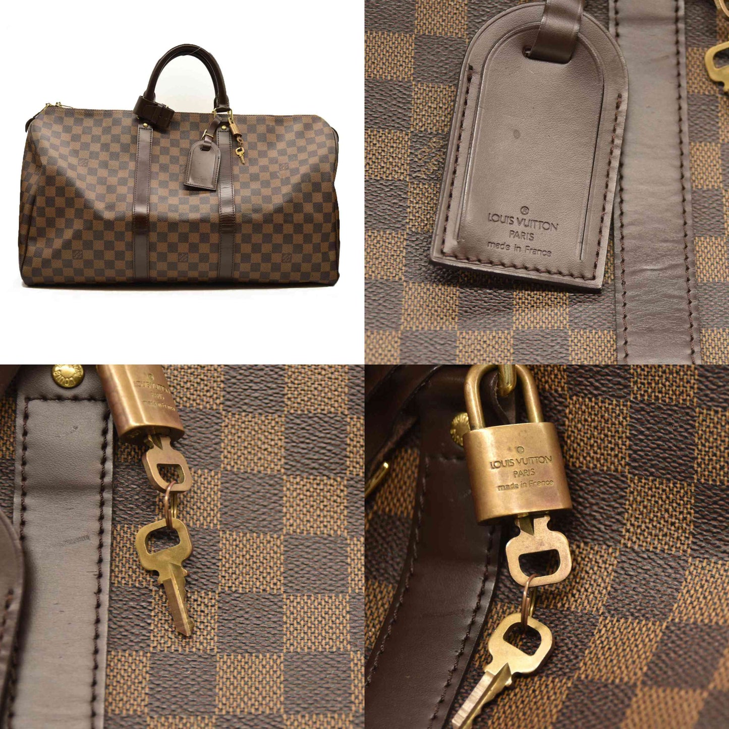 Louis Vuitton  Damier Ebene Keepall 50 MB1016