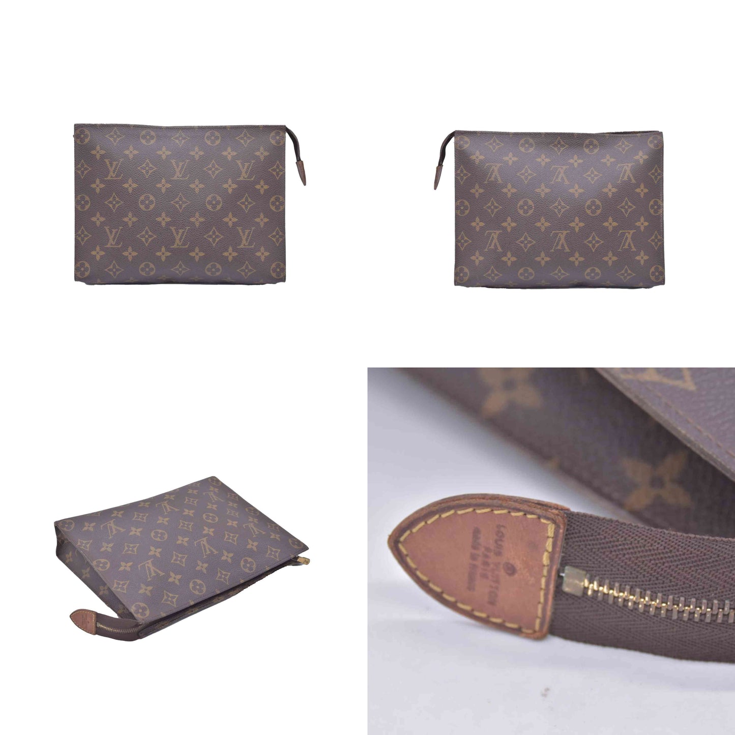 $760 LOUIS VUITTON Monogram Toiletry Pouch 26 France VINTAGE