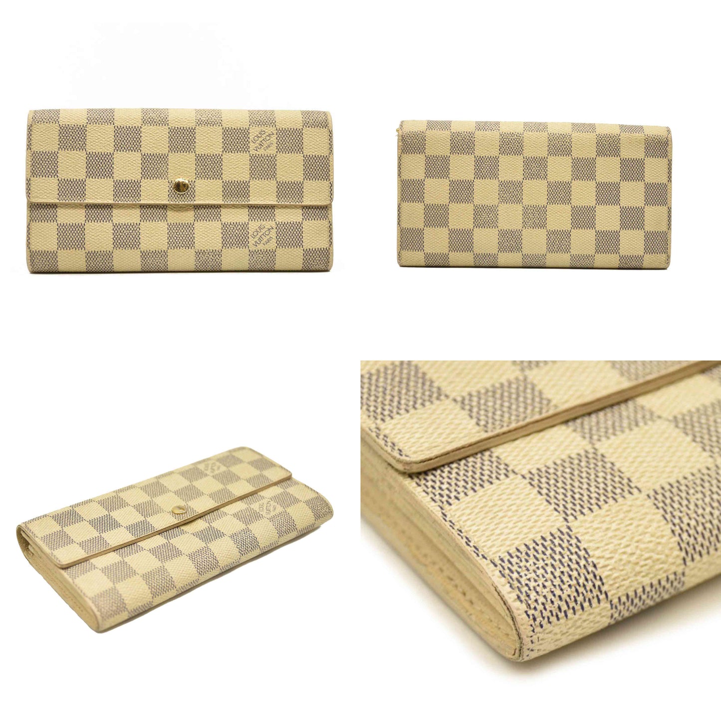 Louis Vuitton  Damier Azur Sarah Wallet MI3077