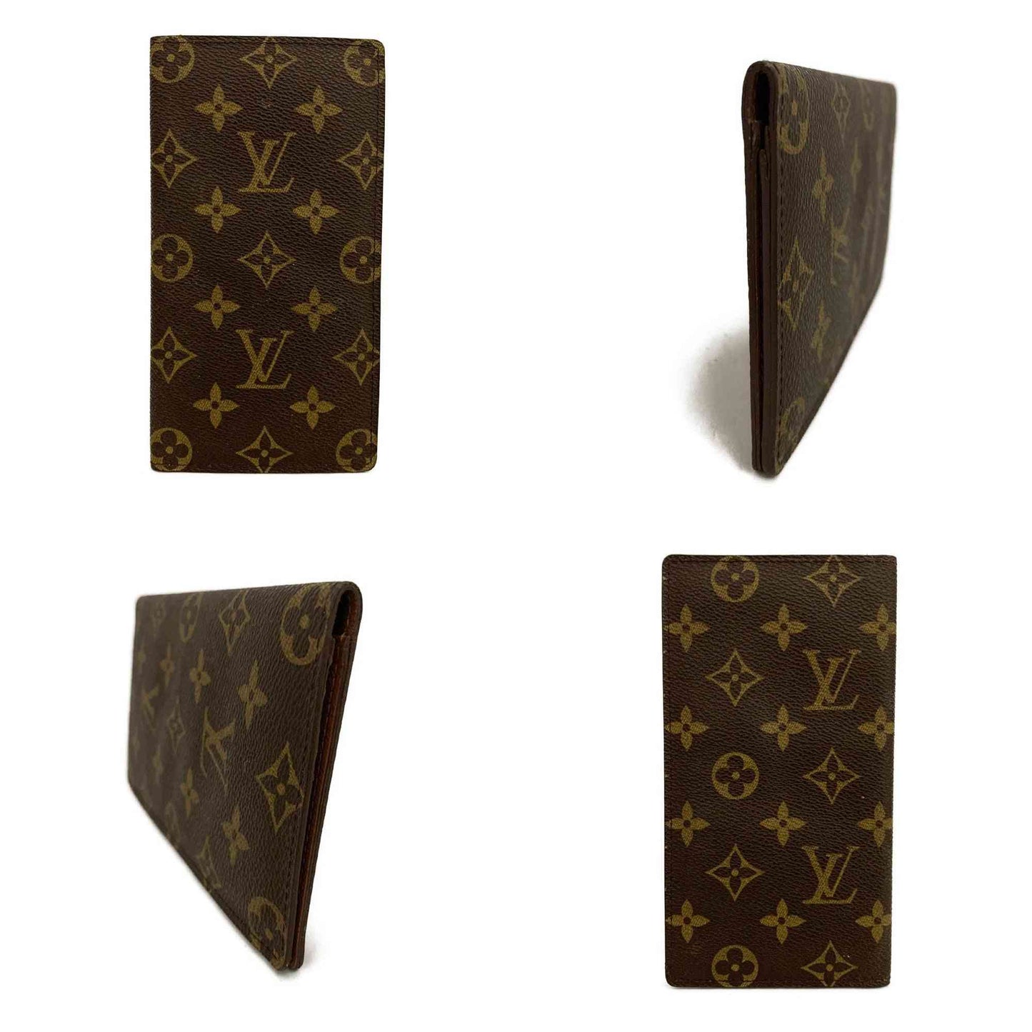 Louis Vuitton Monogram Porte Valeurs Cartes Credit Long Wallet Brown CT1928
