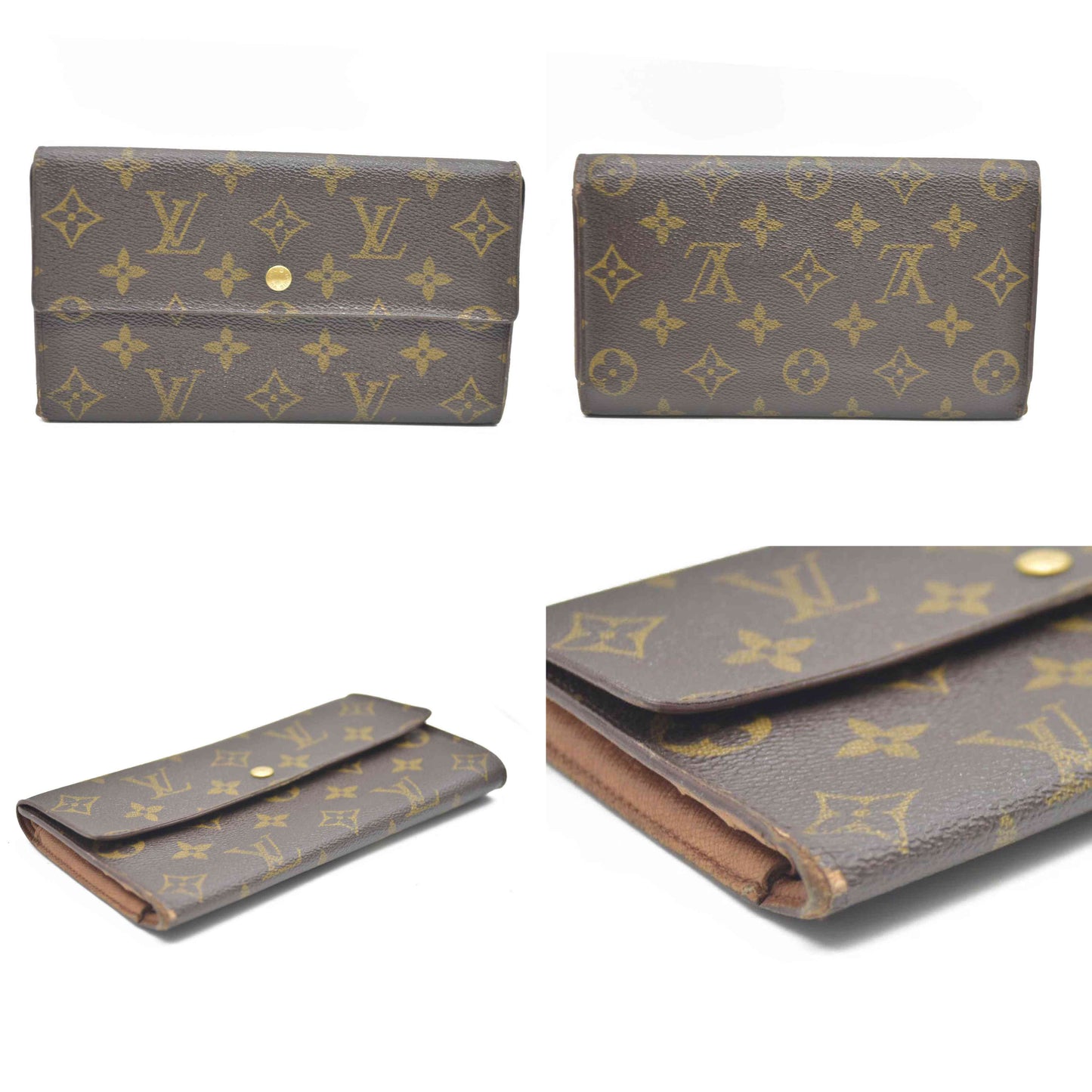 Louis Vuitton Monogram Porte Tresor International Trifold Long Wallet CA1924