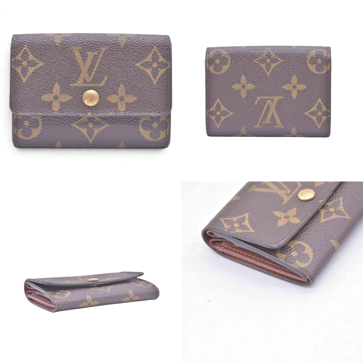 $350 LOUIS VUITTON Monogram Plat Coin Purse CONSIGNMENT 10021453