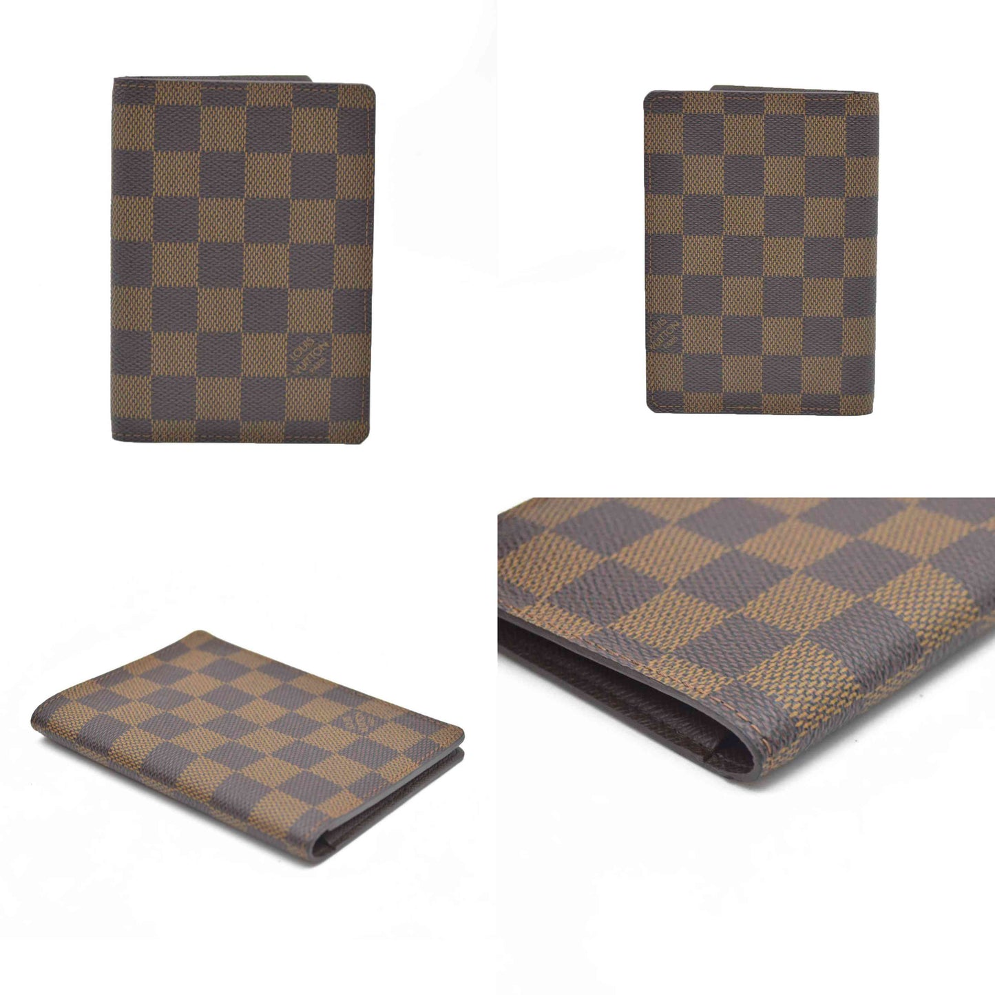 $390 Louis Vuitton  Damier Ebene Passport Cover CA4087