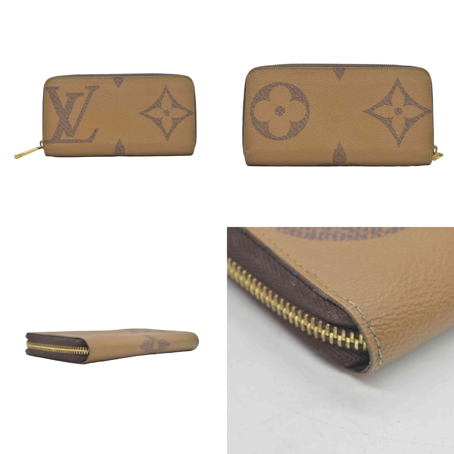 $990 2020 Louis Vuitton Reverse Monogram Giant Zippy Wallet CA3260