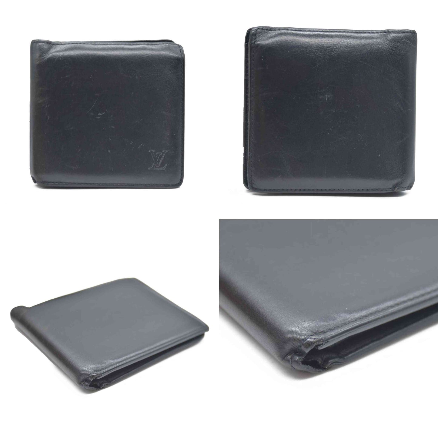 Louis Vuitton Nomad Portefeiulle Marco Bifold Wallet Black AR0096