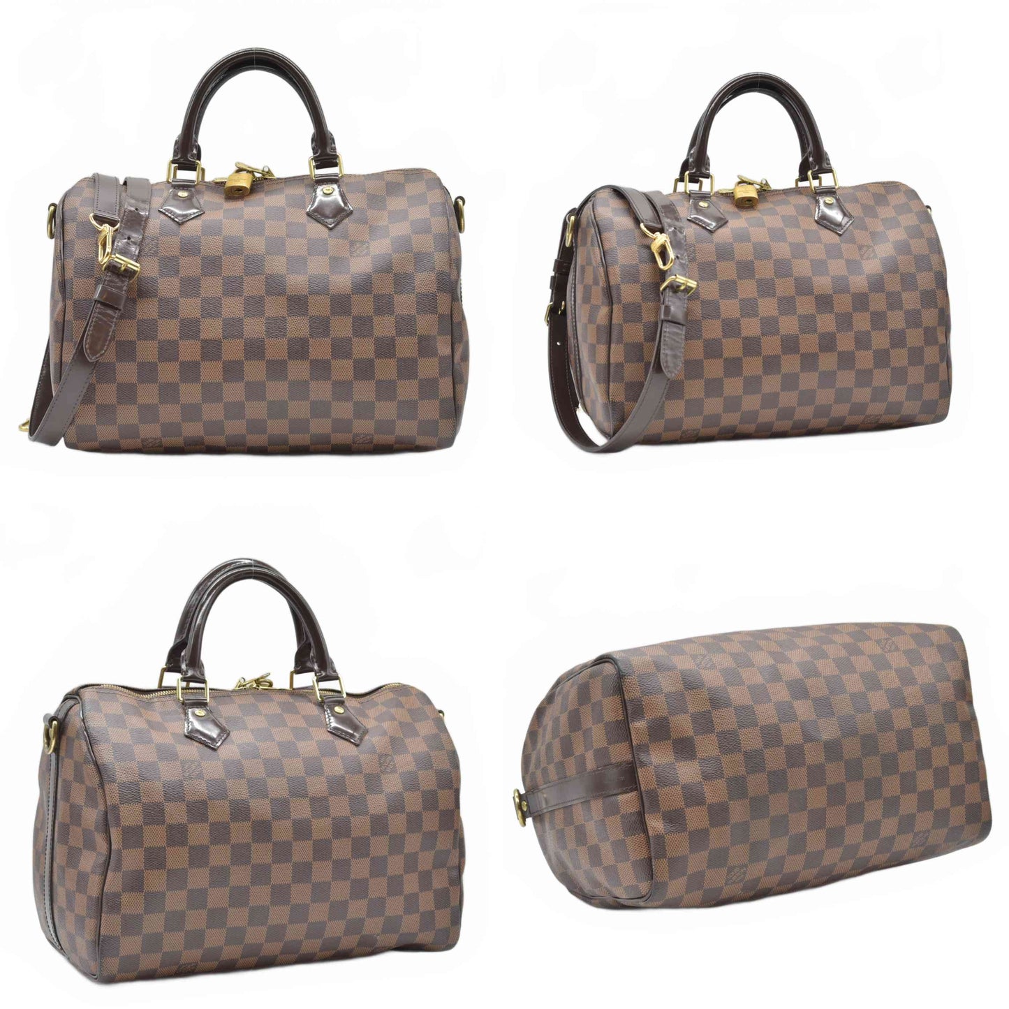 $1980 Louis Vuitton  Damier Ebene Speedy Bandouliere 30 2015 SD3145
