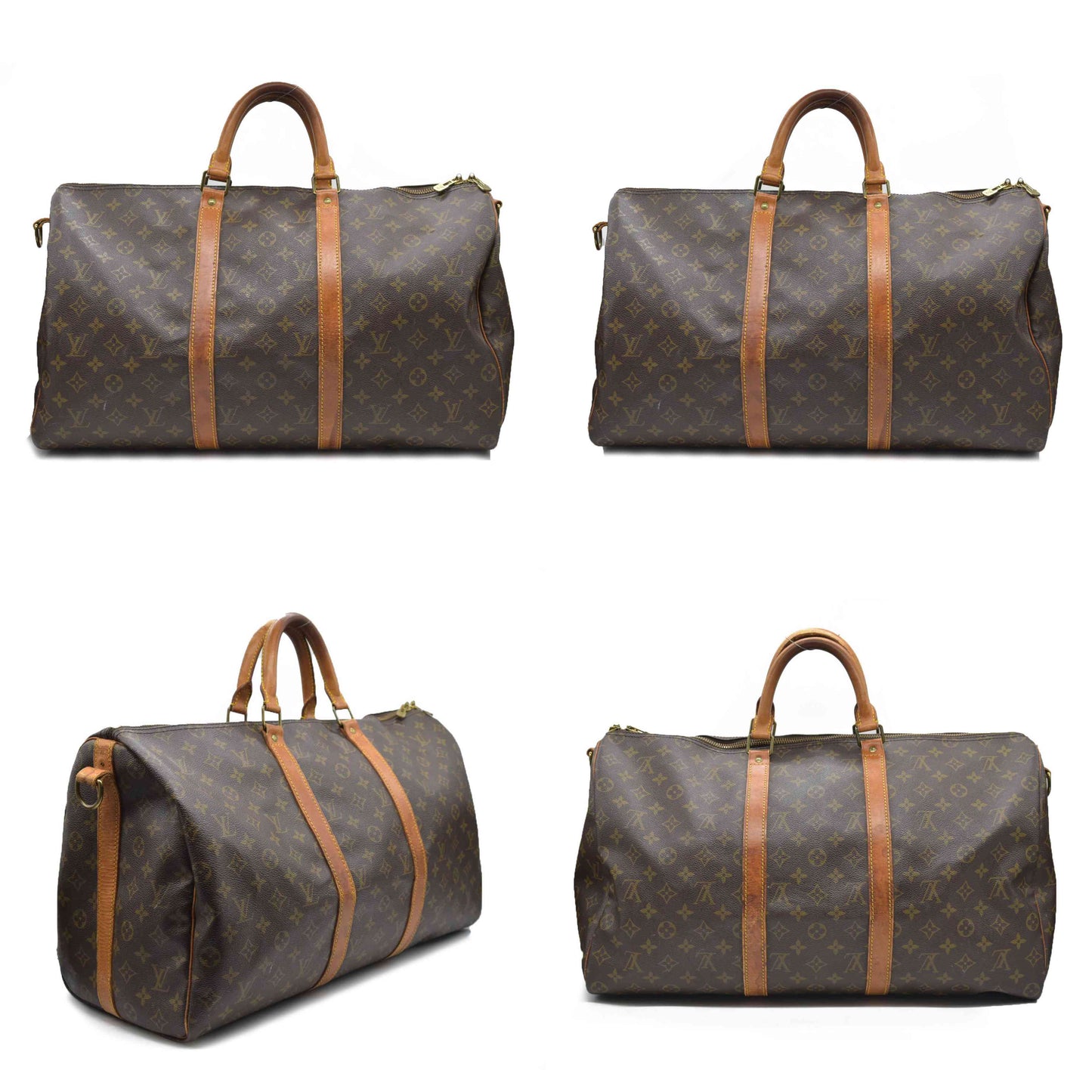 AUCTION $2630 Louis Vuitton  Monogram Keepall Bandouliere 50