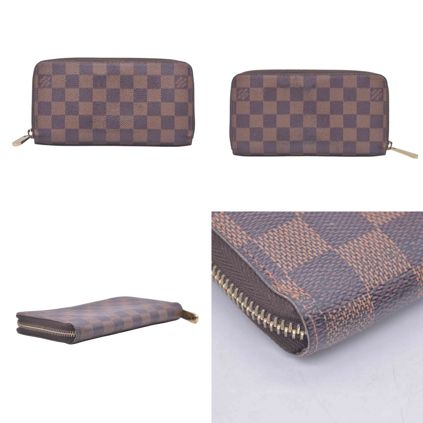 $965 2012 Louis Vuitton Damier Ebene Zippy Wallet CA3172 CONSIGNMENT