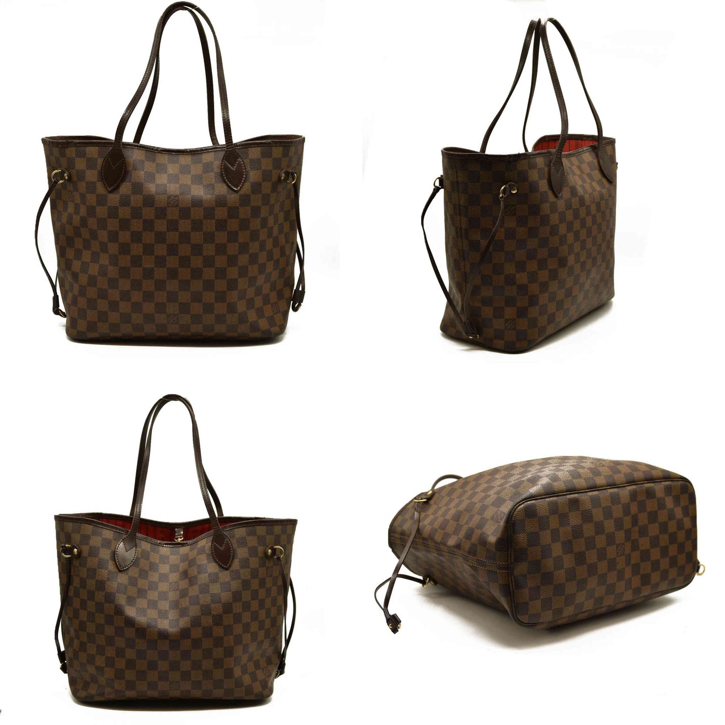 LOUIS VUITTON Damier Ebene Neverfull MM Inner Pocket Peeling