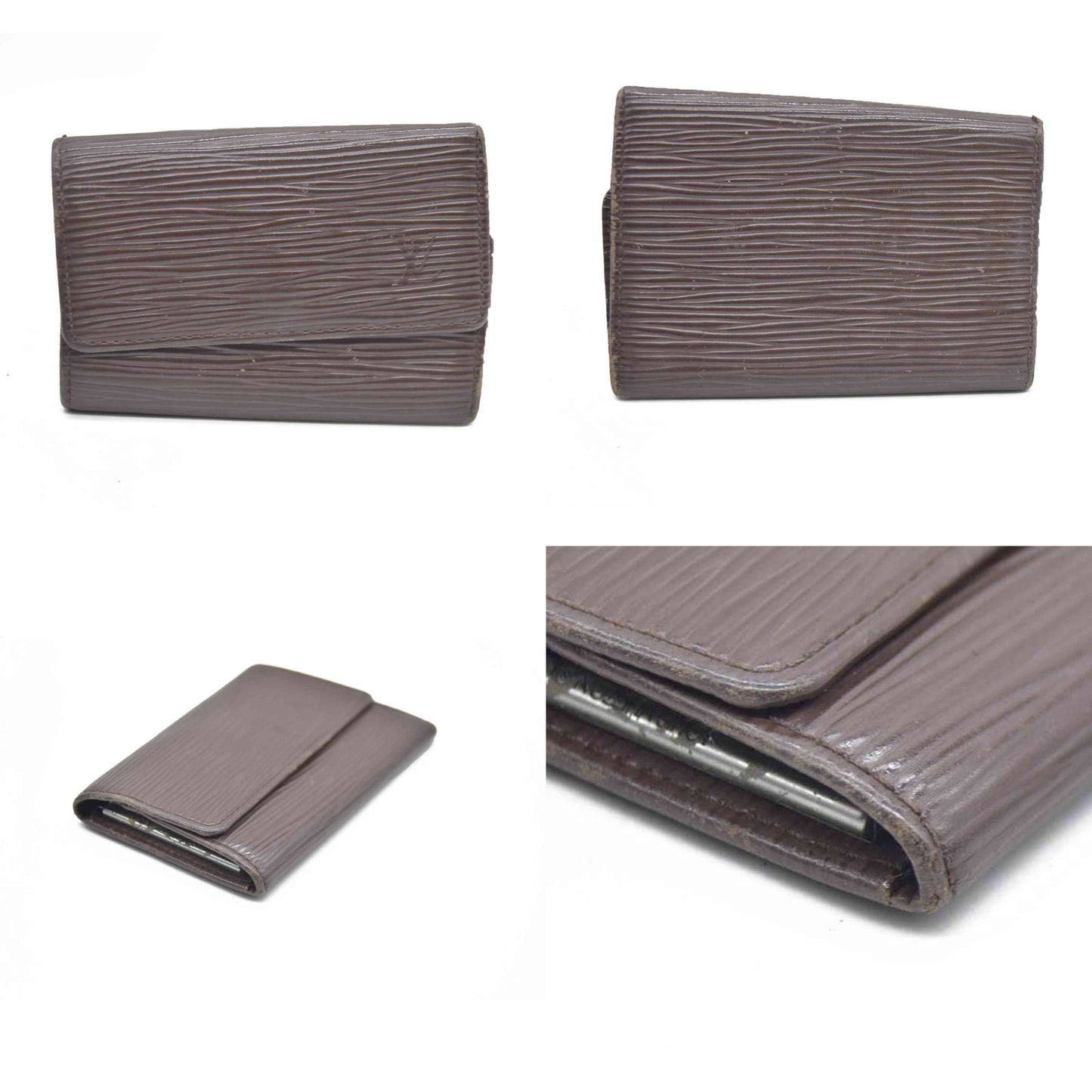 AUCTION $415 Louis Vuitton  Epi Multicles 6 Key Holder Cassis