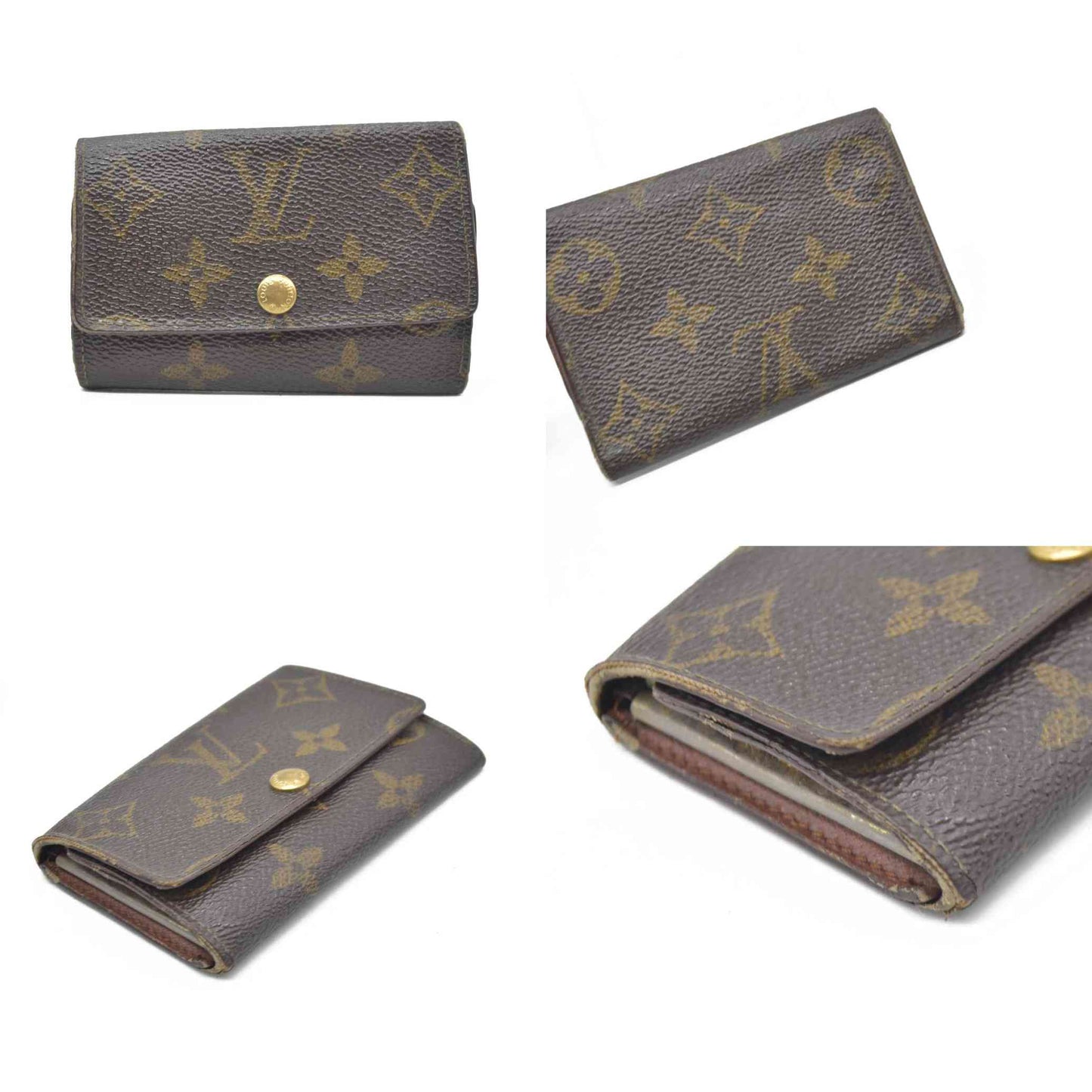 $345 Louis Vuitton Monogram Multicles 6 Ring Key Case Brown FL1903