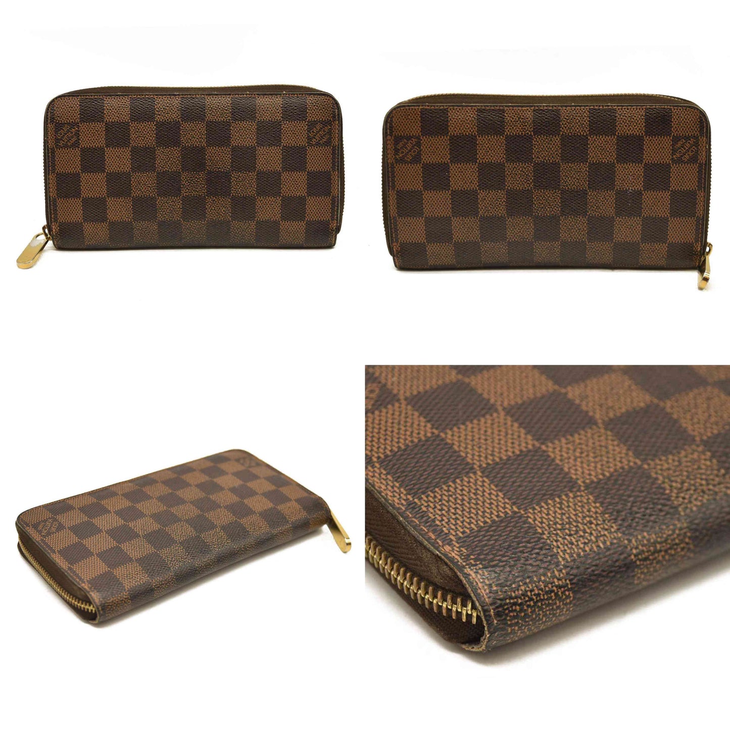 Louis Vuitton  Damier Ebene Zippy Wallet MI3143
