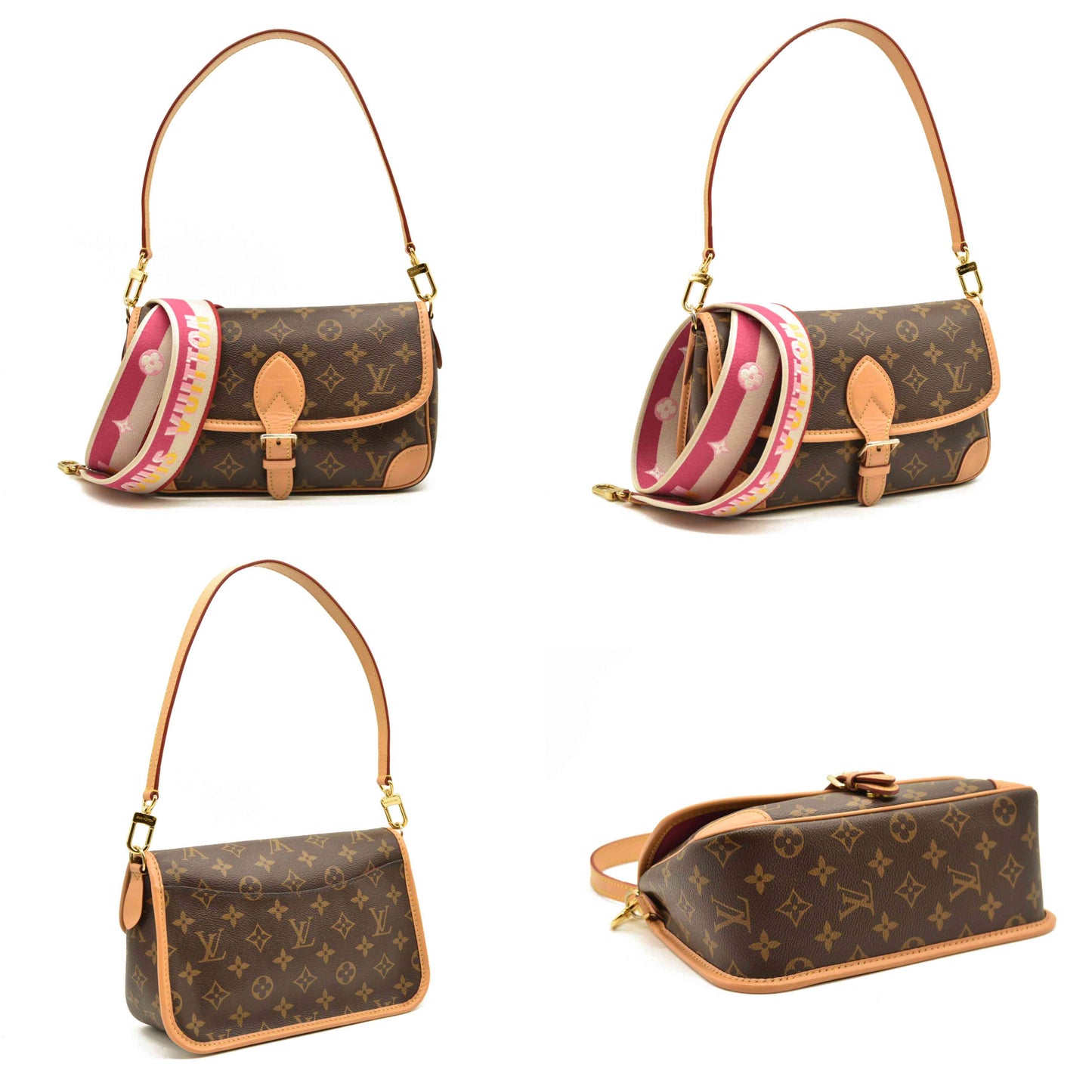 Louis Vuitton  Monogram Diane Fuchsia RFID