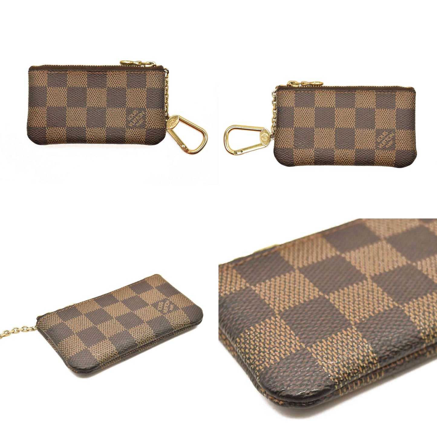 Louis Vuitton  Damier Ebene Key Pouch