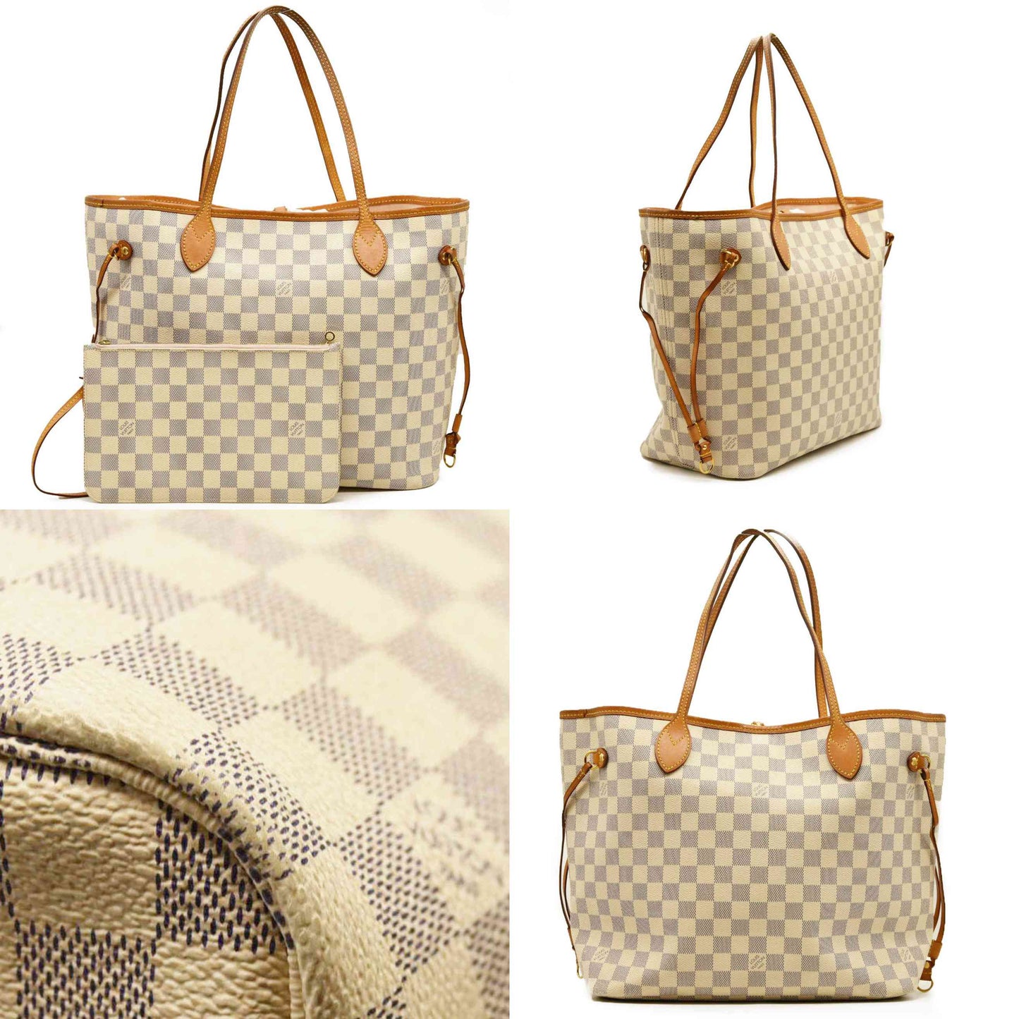 LOUIS VUITTON  Damier Azur Neverfull MM FL3166