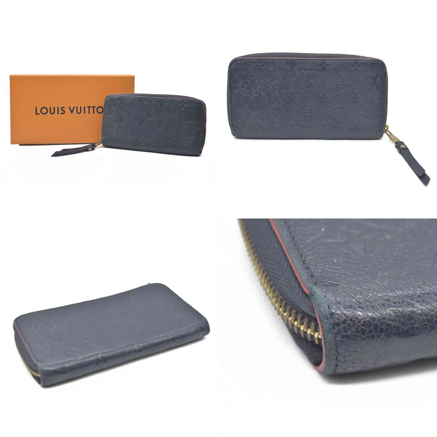 Louis Vuitton  Empreinte Zippy Wallet Marine Rouge $1170