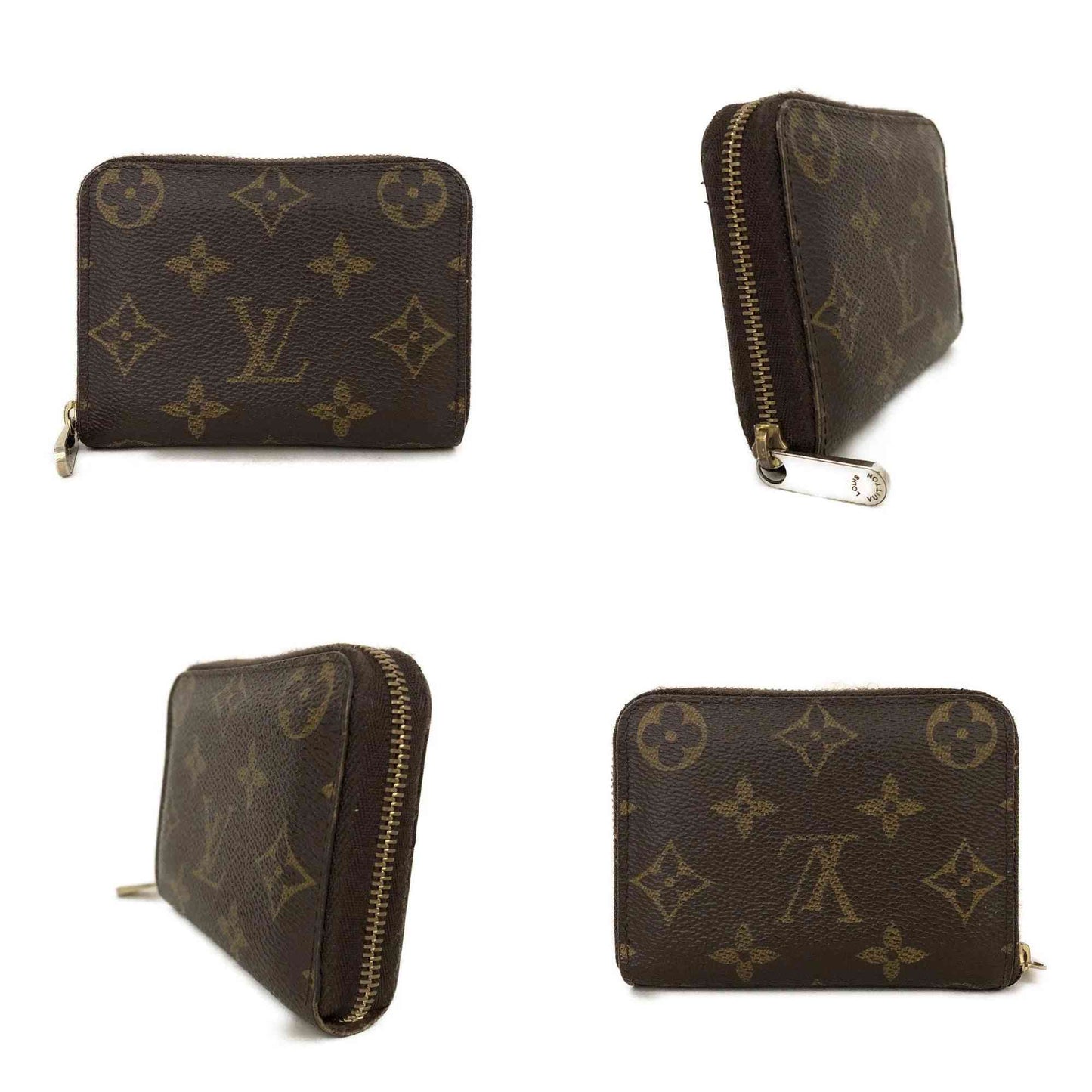 $550 2012 Louis Vuitton Monogram Zippy Coin Purse Wallet TS1152