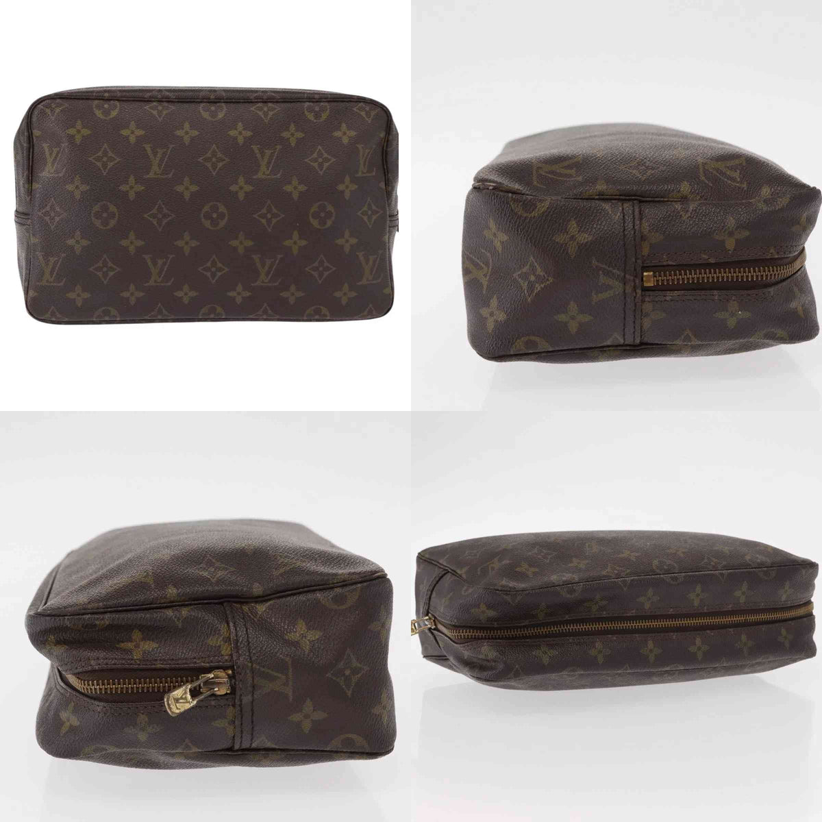 $600 LOUIS VUITTON Monogram Trousse Toilette 28 VINTAGE FRANCE