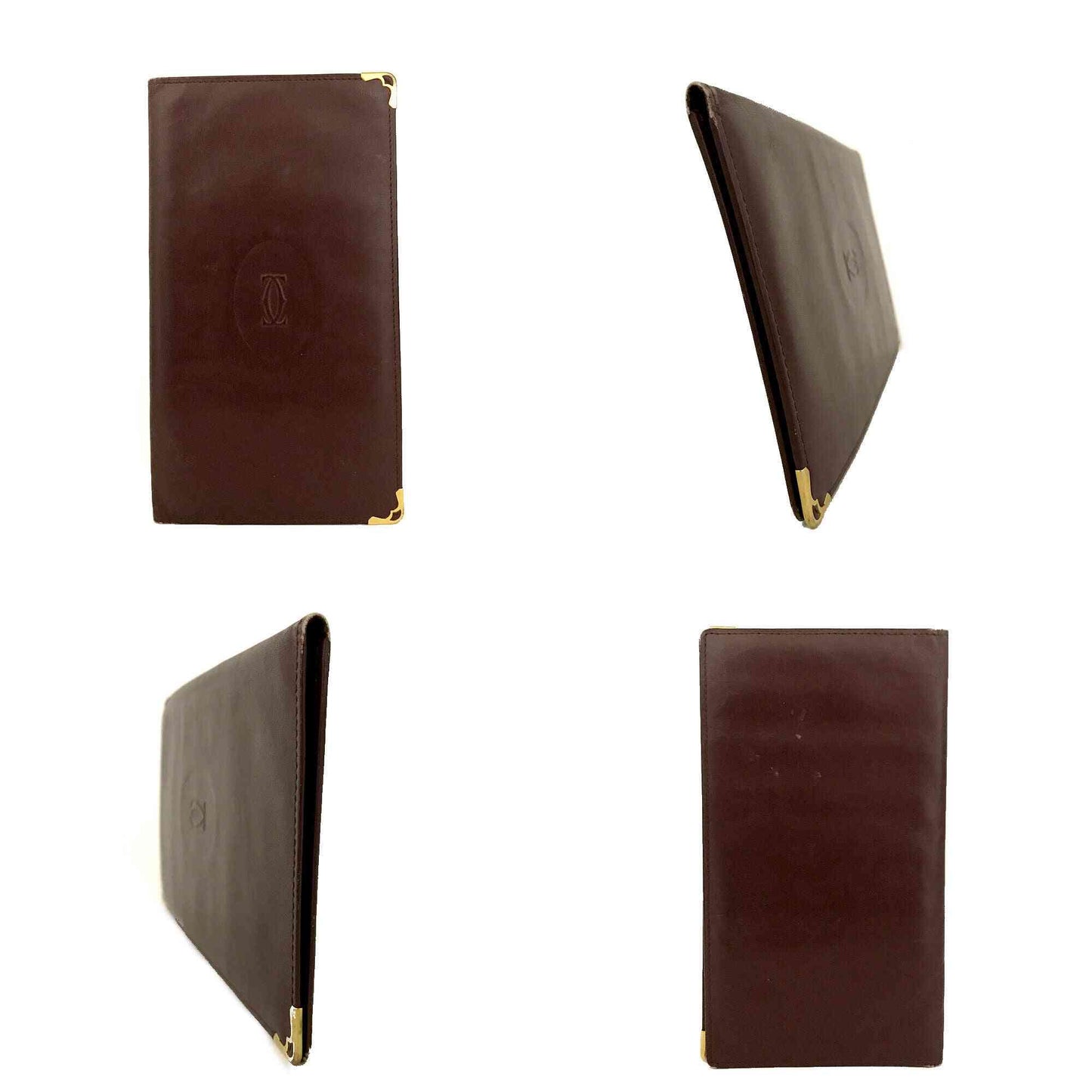 Must de Cartier Leather Long Bifold Wallet