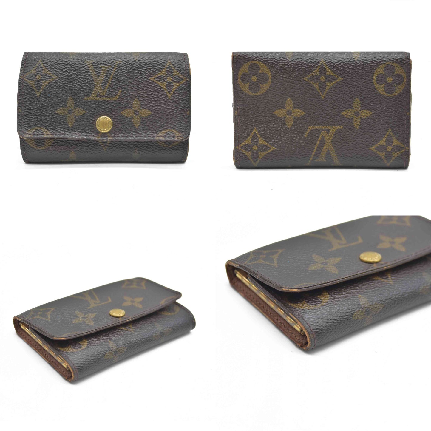 $345 Louis Vuitton Monogram Multicles 6 Ring Key Case Brown CT0050