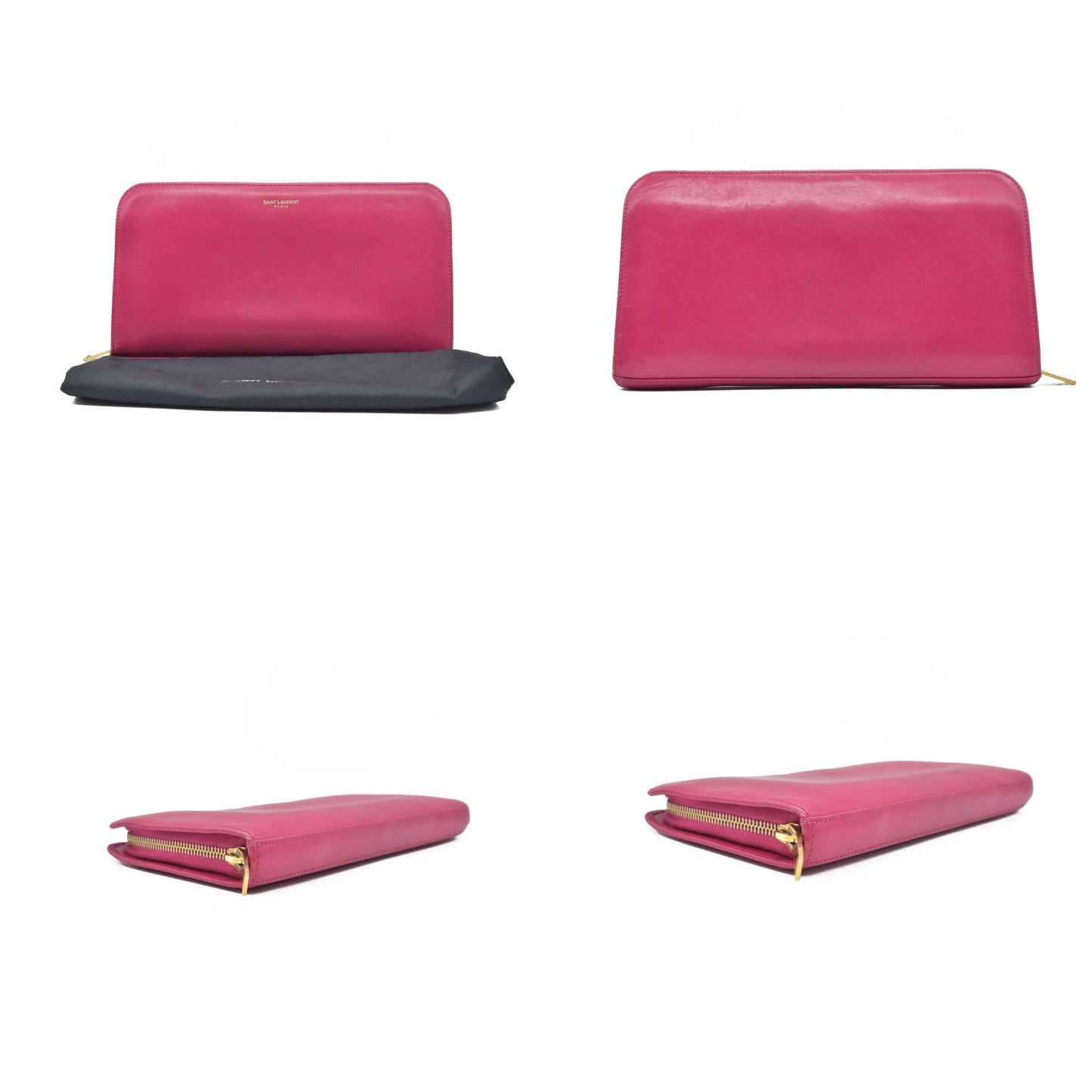 $950 Saint Laurent Pink Organizer Wallet CONSIGNMENT