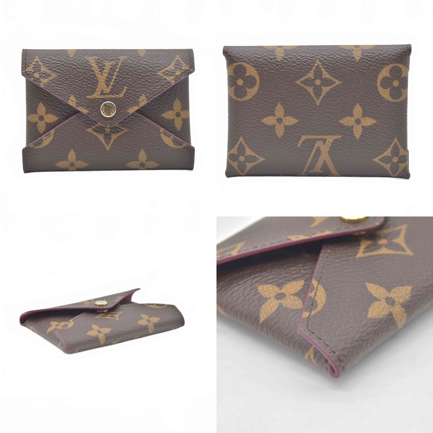 Louis Vuitton  Monogram Small Kirigami Pochette Insert Fuchsia RFID
