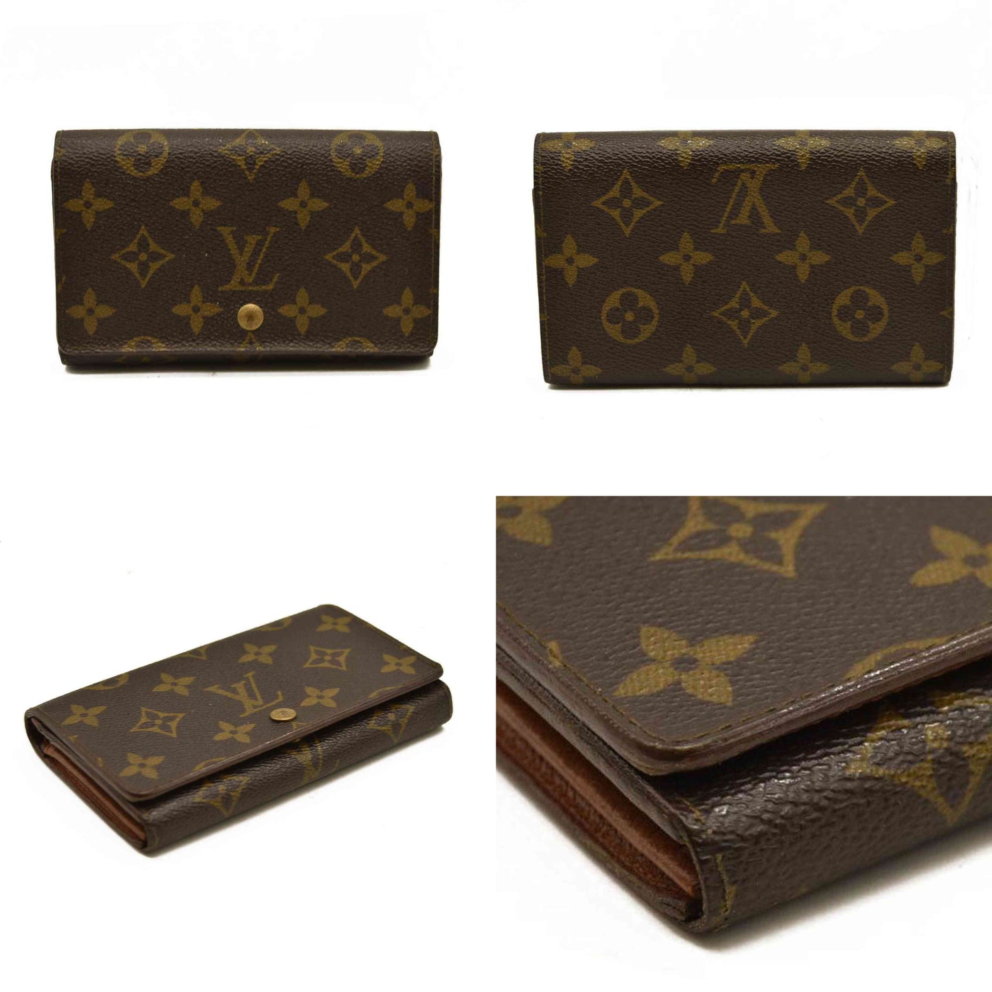 Louis Vuitton  Monogram Porte-Monnaie Billets Tresor Wallet RA0910