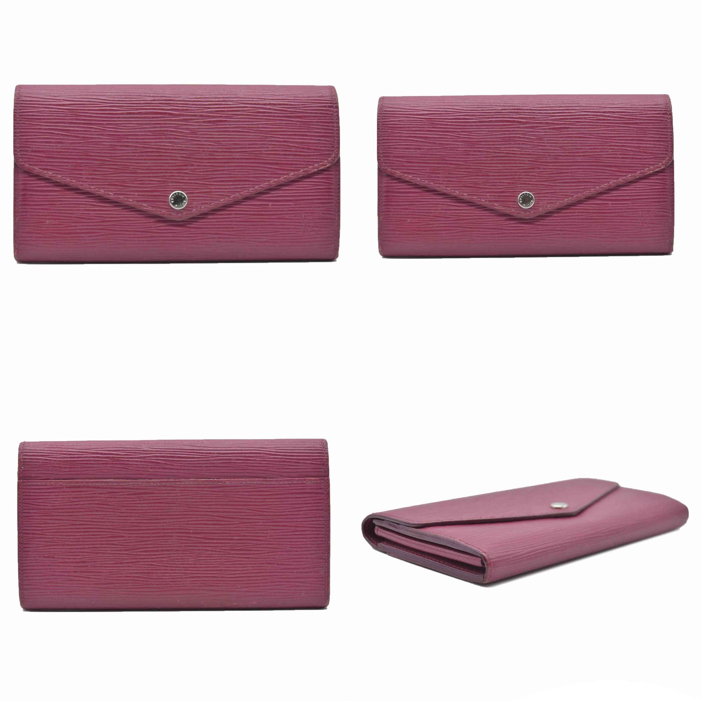 $770 LOUIS VUITTON Epi Sarah Bifold Long Wallet